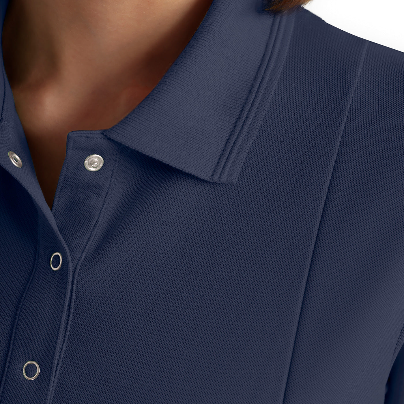 Detailaufnahme von COMFY FLEX Schlupfkasack Polokragen