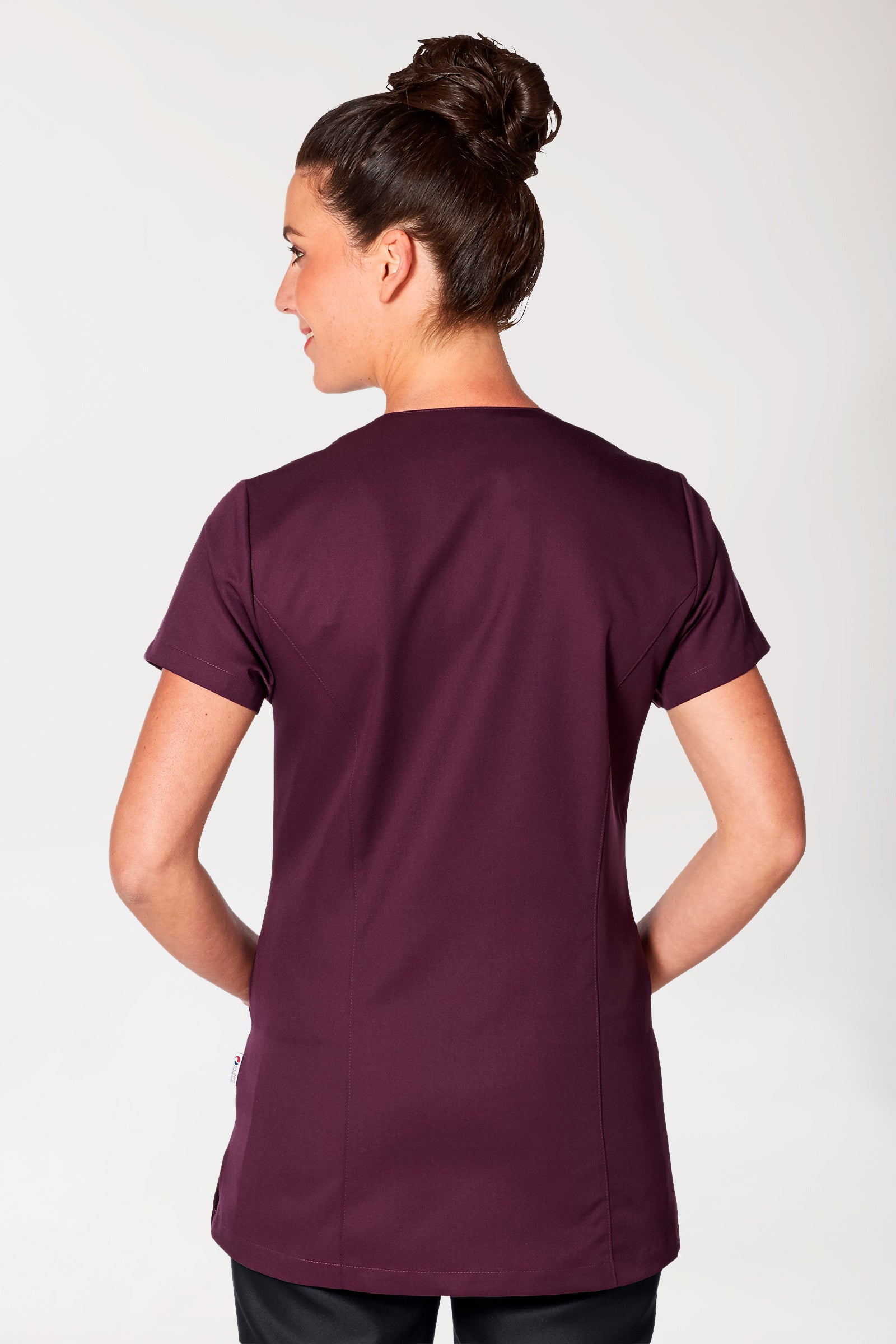 GREEN Kasack Damen - geknöpft black berry