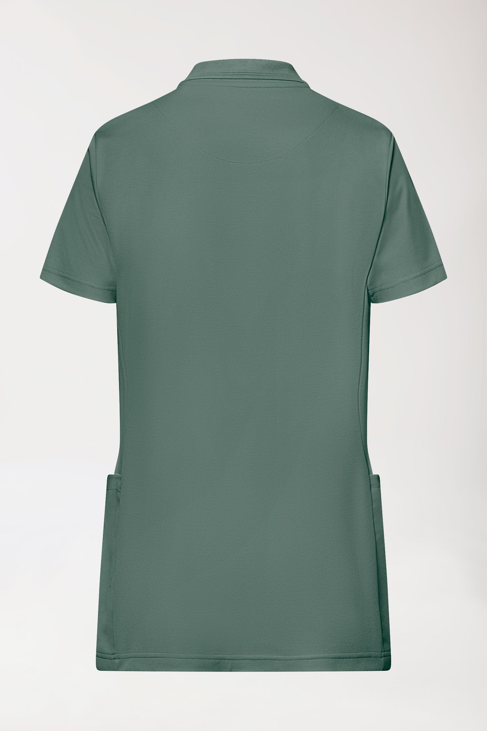 COMFY FLEX Stretch Schlupfkasack Damen - Polokragen dunkelgrün