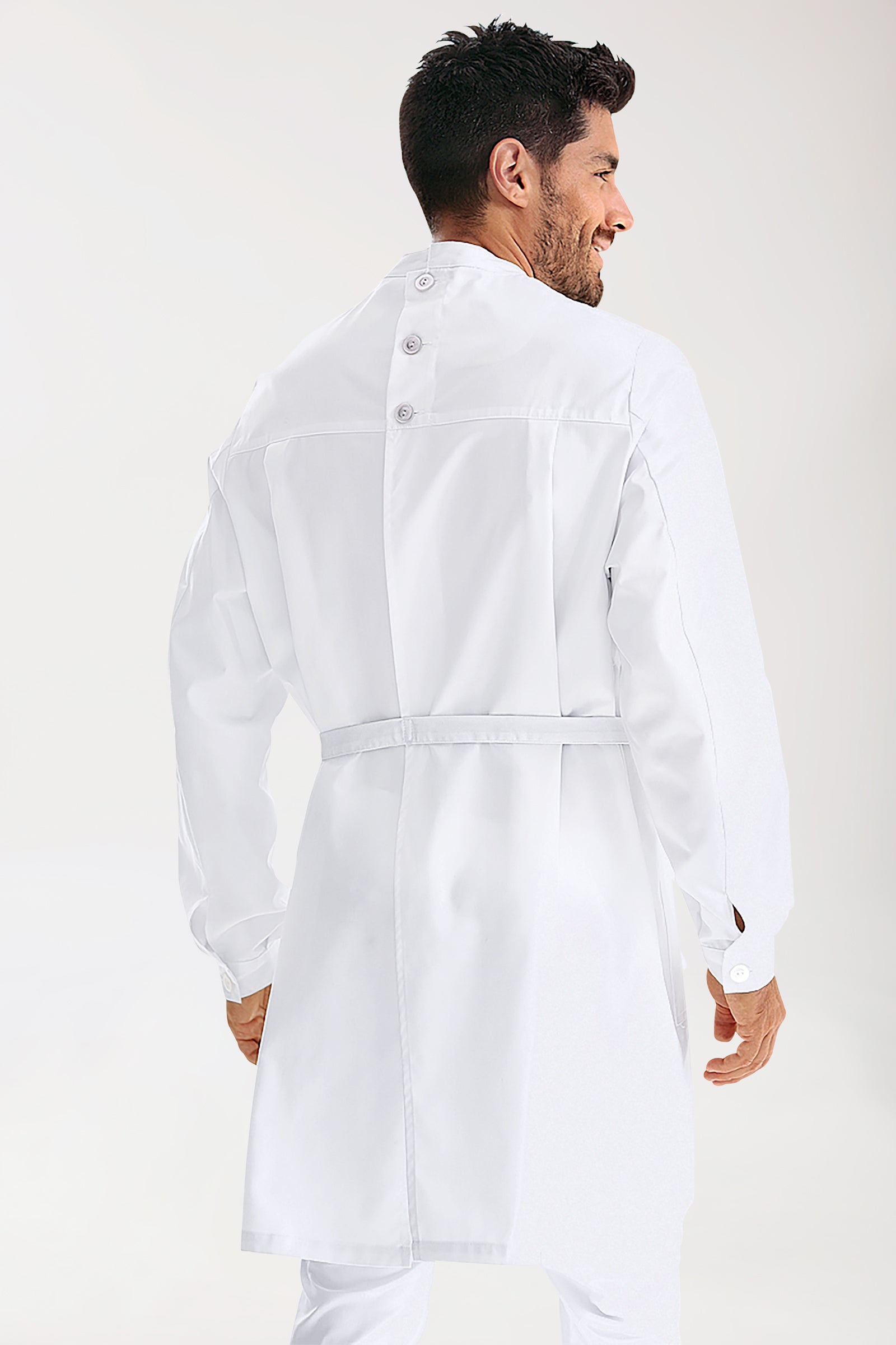 Kurzmantel Herren - Wickelform weiss