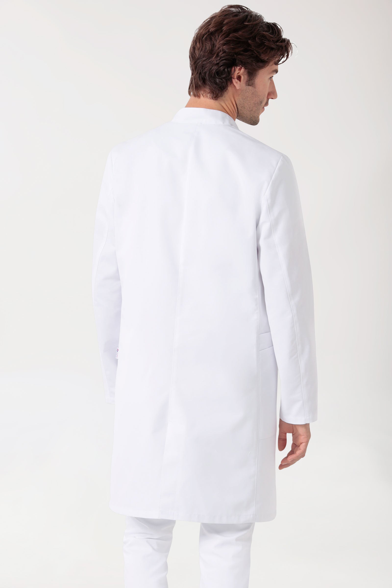 Mantel Herren - Stehkragen weiss