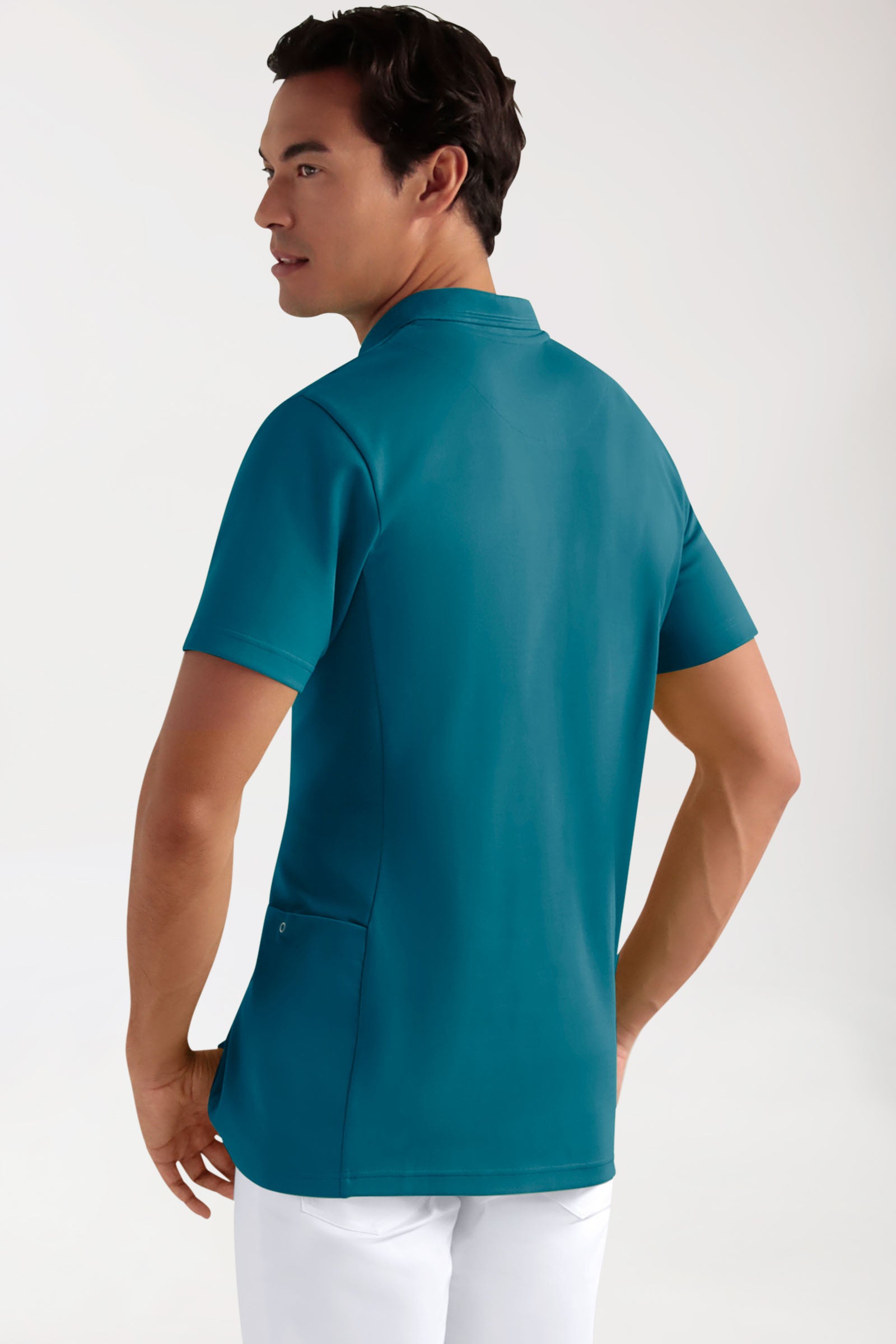 COMFY FLEX Stretch Schlupfkasack Herren - Polokragen petrol