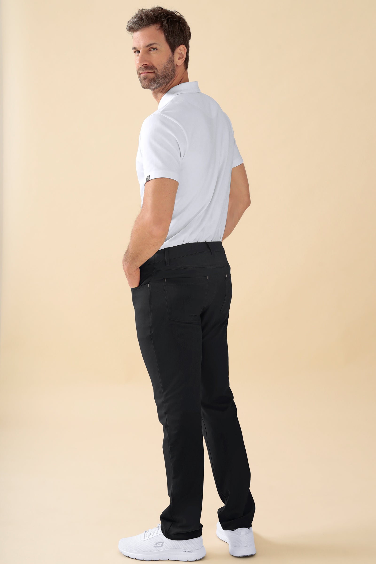KAERE Hose Herren - 5-Pocket schwarz, Vue de dos