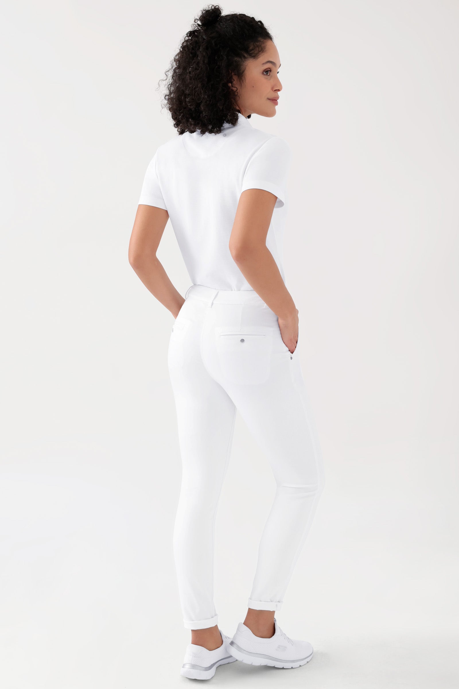 COMFY FLEX Hose Damen - Chino Style weiss