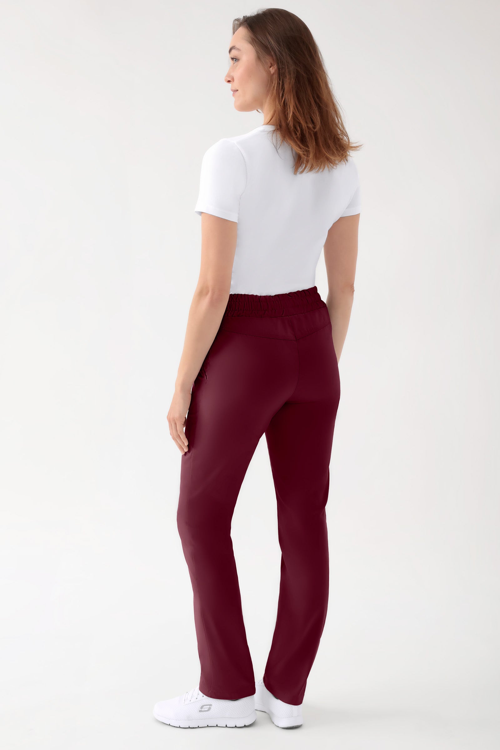 CORE Hose Unisex - hoher Bund bordeaux, Vue de dos