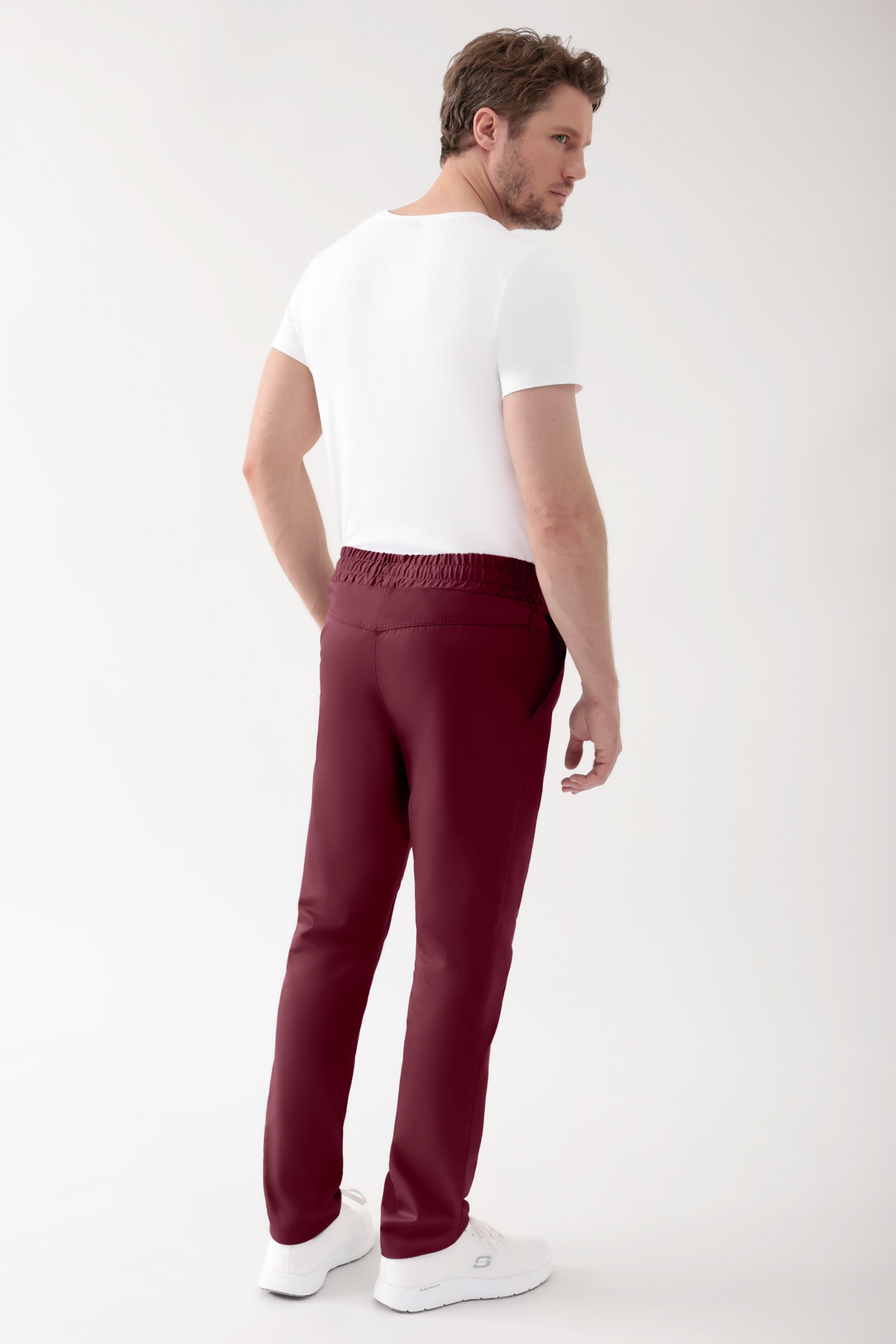 CORE Hose Unisex - hoher Bund bordeaux, Vue de dos