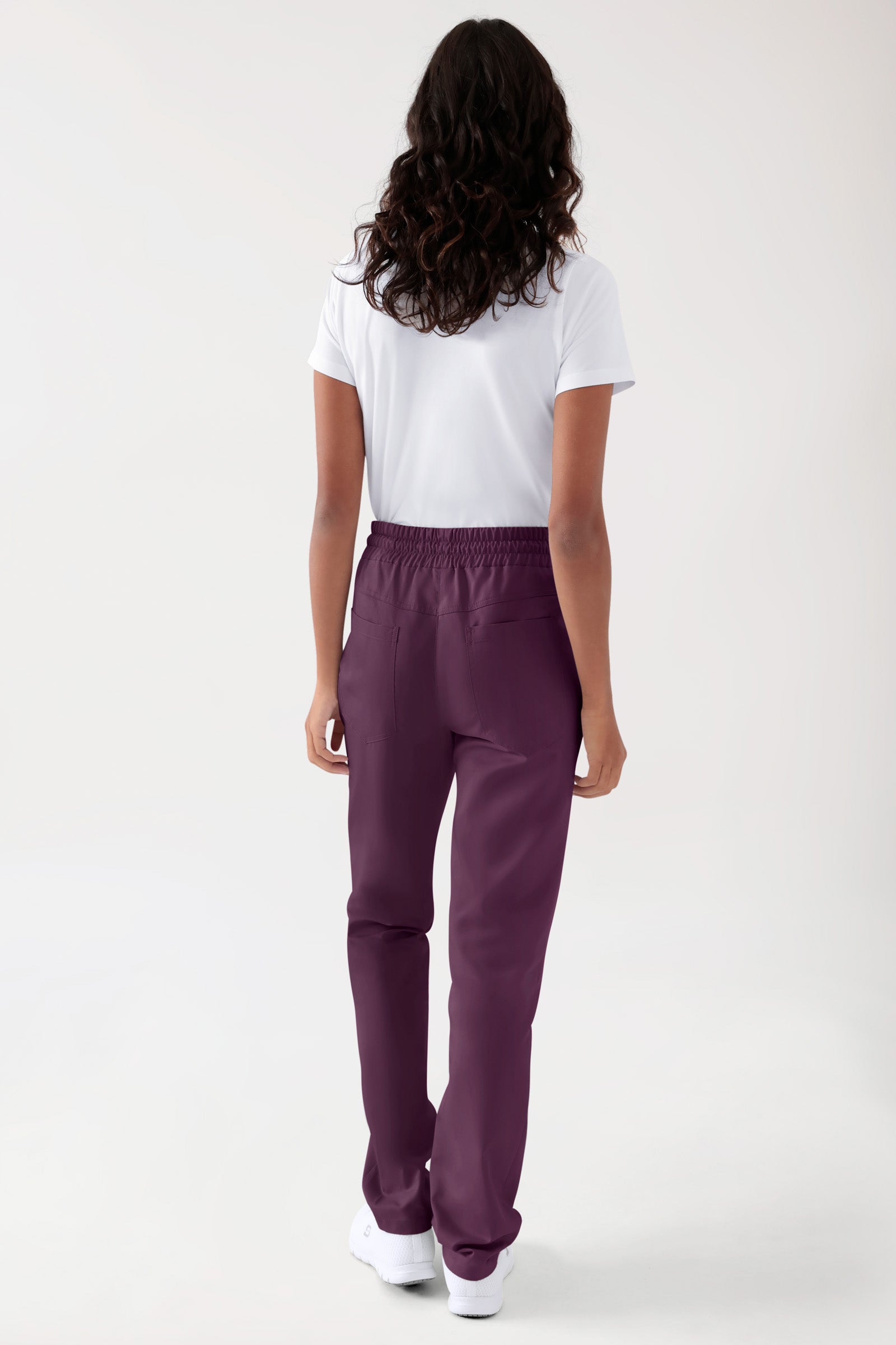 TENCEL™ Hose Unisex - Rundumgummibund black berry, Rückansicht