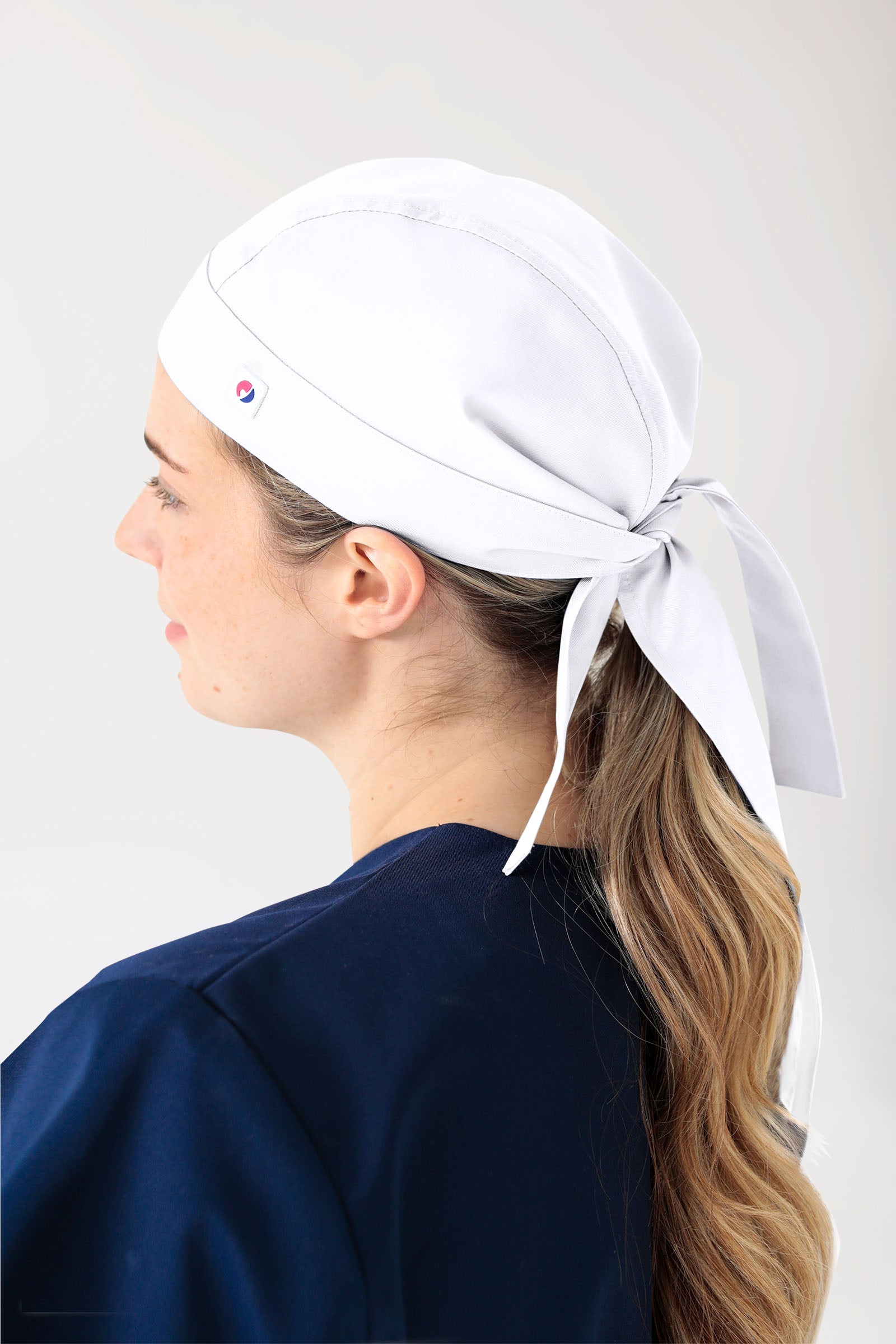 JUST STRONG Bandana Kopftuch Unisex weiss, Rückansicht