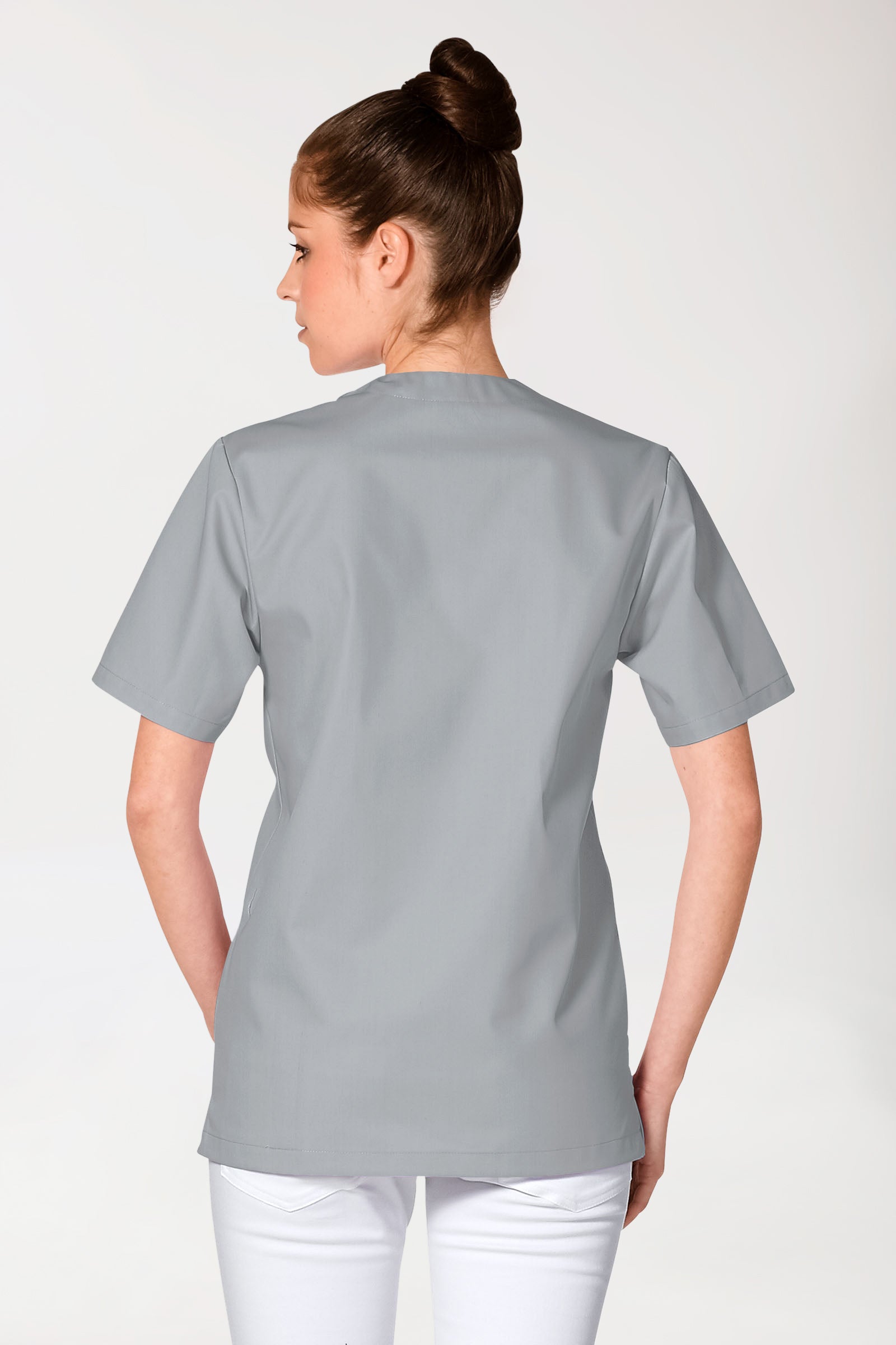 JUST STRONG Schlupfkasack Unisex - V-Ausschnitt grau, Vue de dos