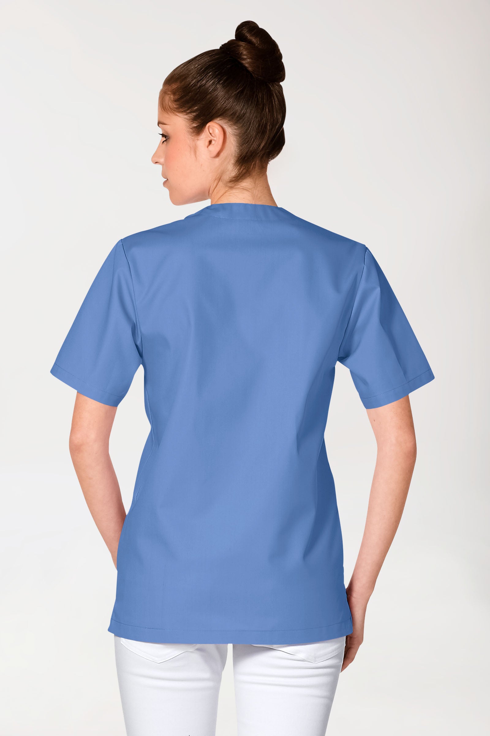 JUST STRONG Schlupfkasack Unisex - V-Ausschnitt petrolblau, Vue de dos