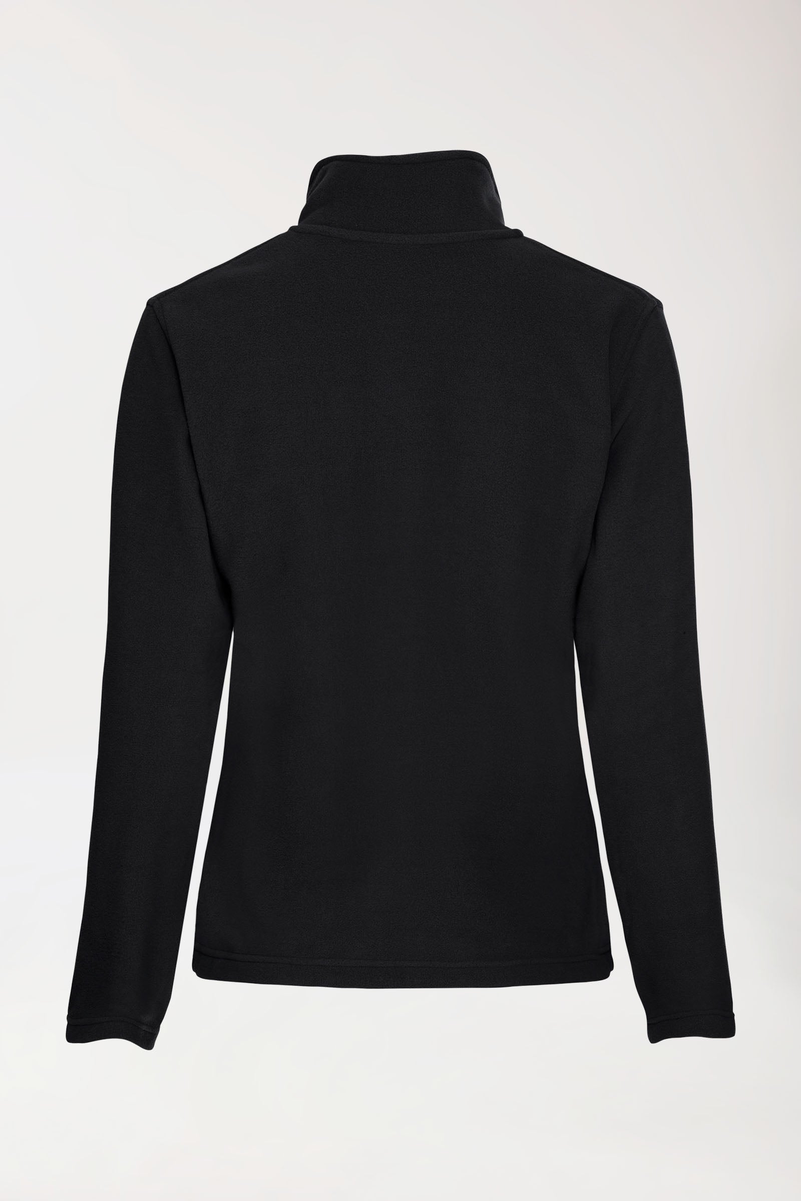 Fleecejacke Damen - Stehkragen schwarz