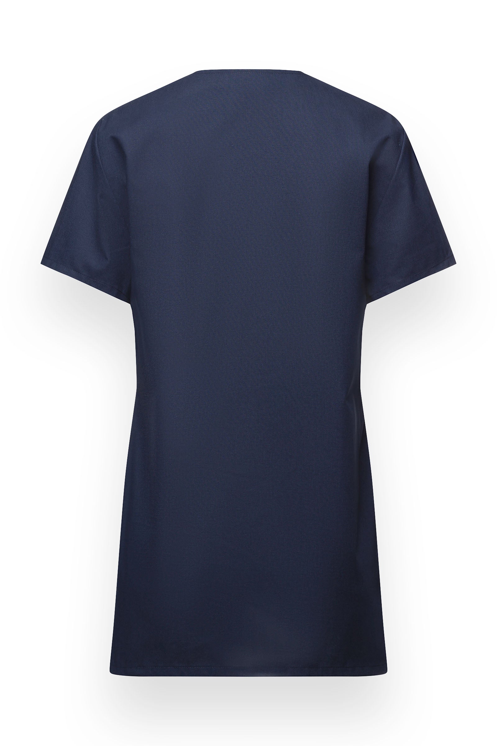 Kasack Damen - durchgeknöpft navy, Rückansicht
