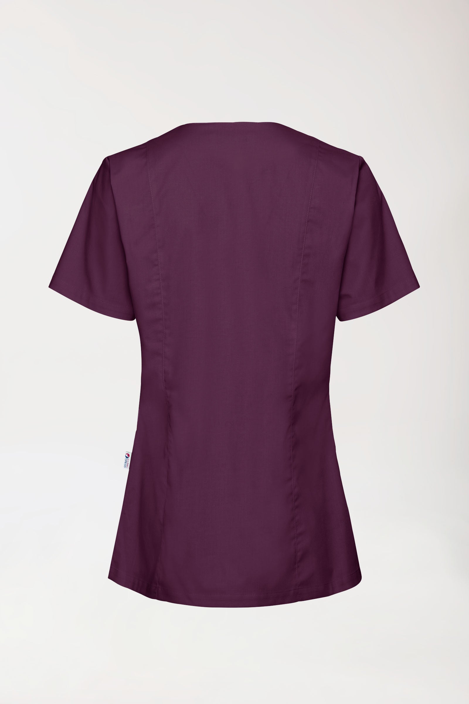 Stretch Kasack Damen - durchgeknöpft pflaume, Vue de dos