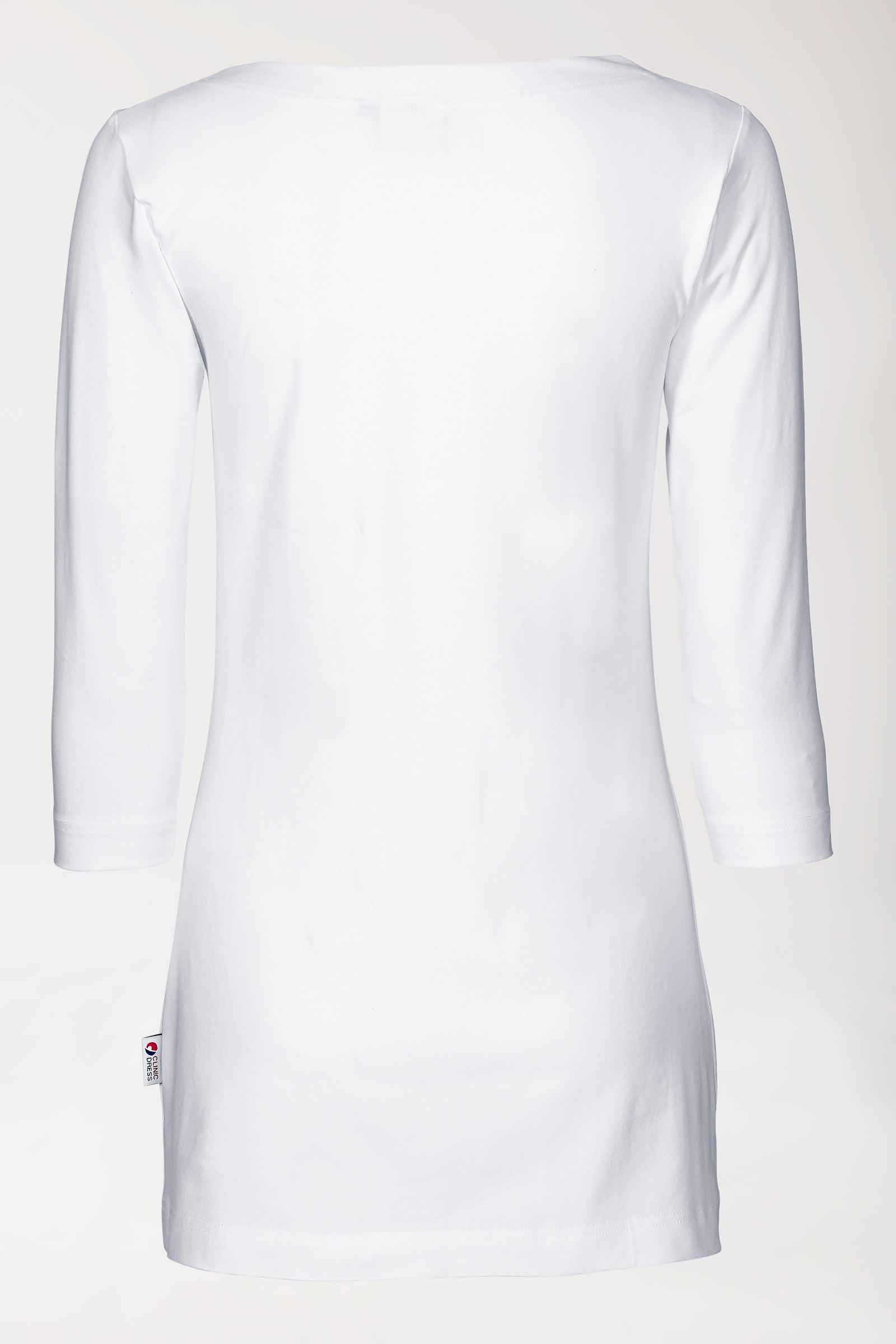 Longshirt Damen - 3/4 Arm weiss