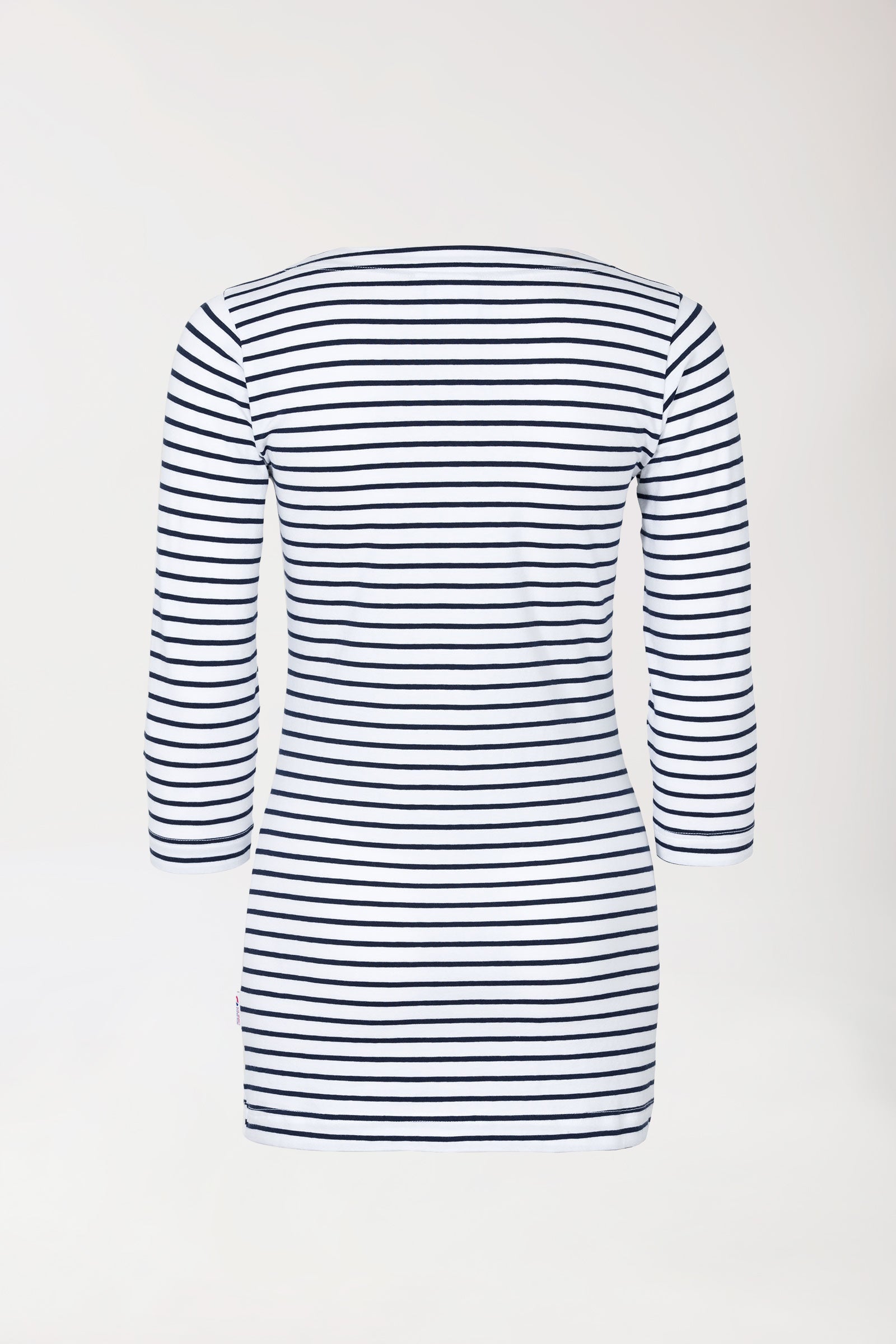 Longshirt Damen - 3/4 Arm weiss/navy