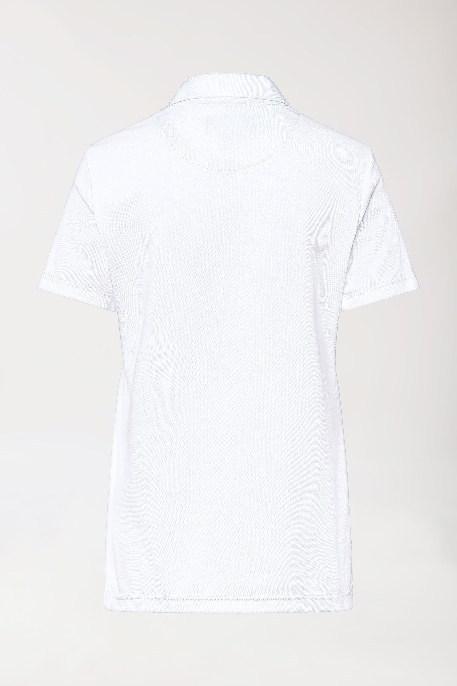 CORE Shirt Damen - Polokragen weiss, Vue de dos