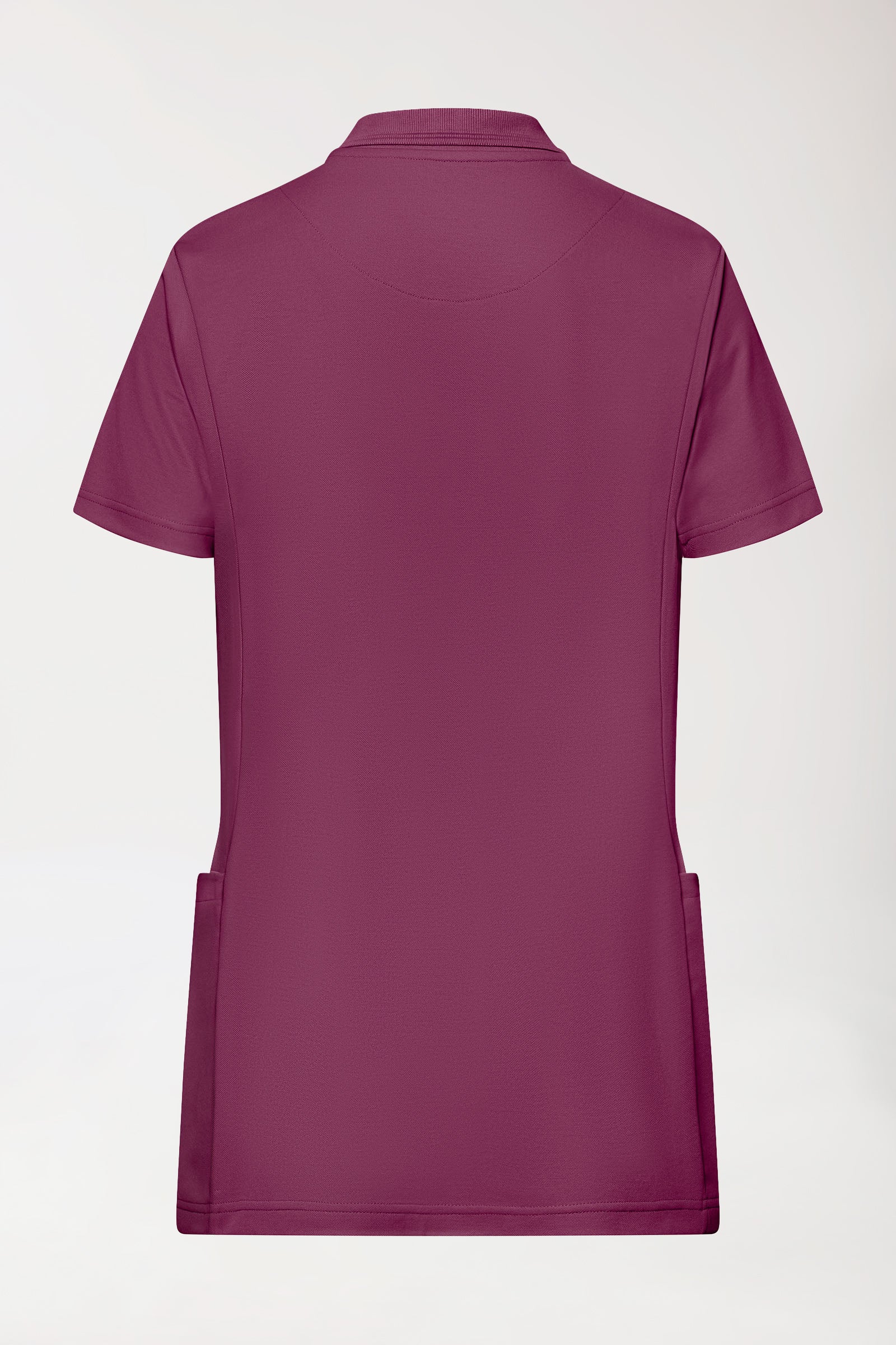 COMFY FLEX Stretch Schlupfkasack Damen - Polokragen berry, Vue de dos