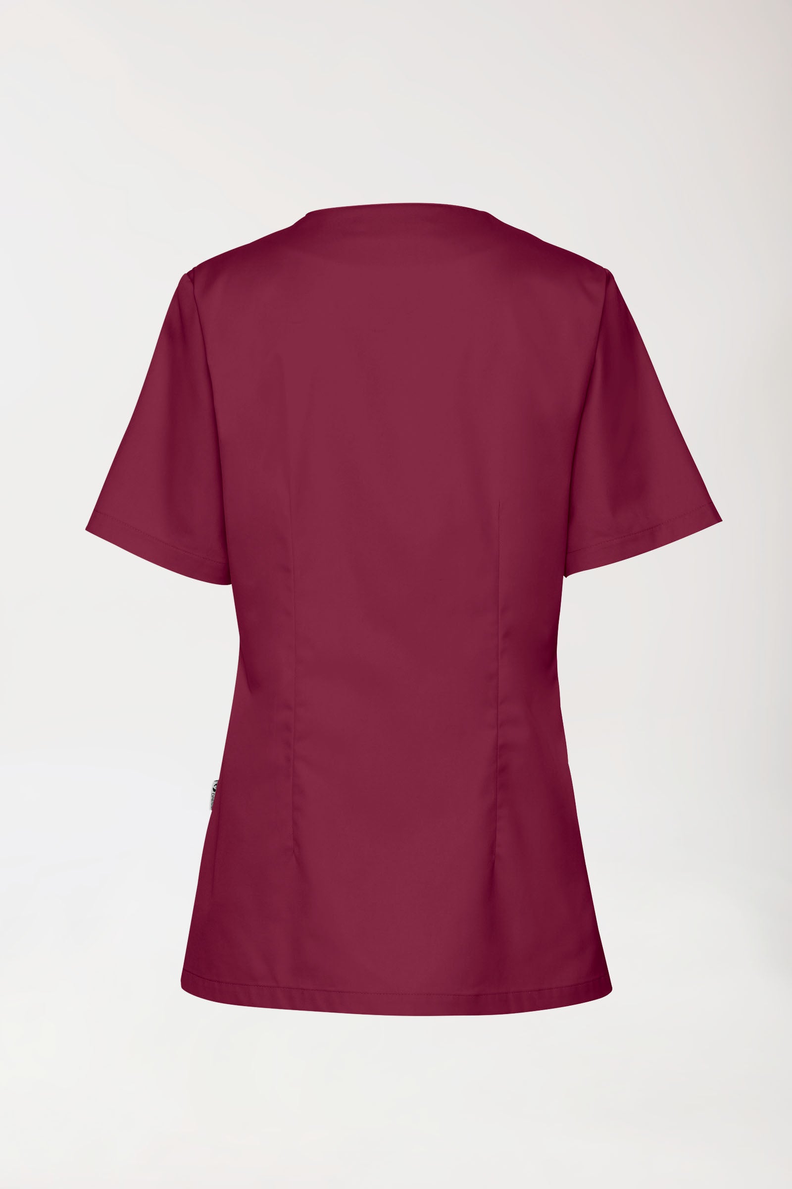 CORE Schlupfkasack Damen - Herzausschnitt bordeaux, Rückansicht