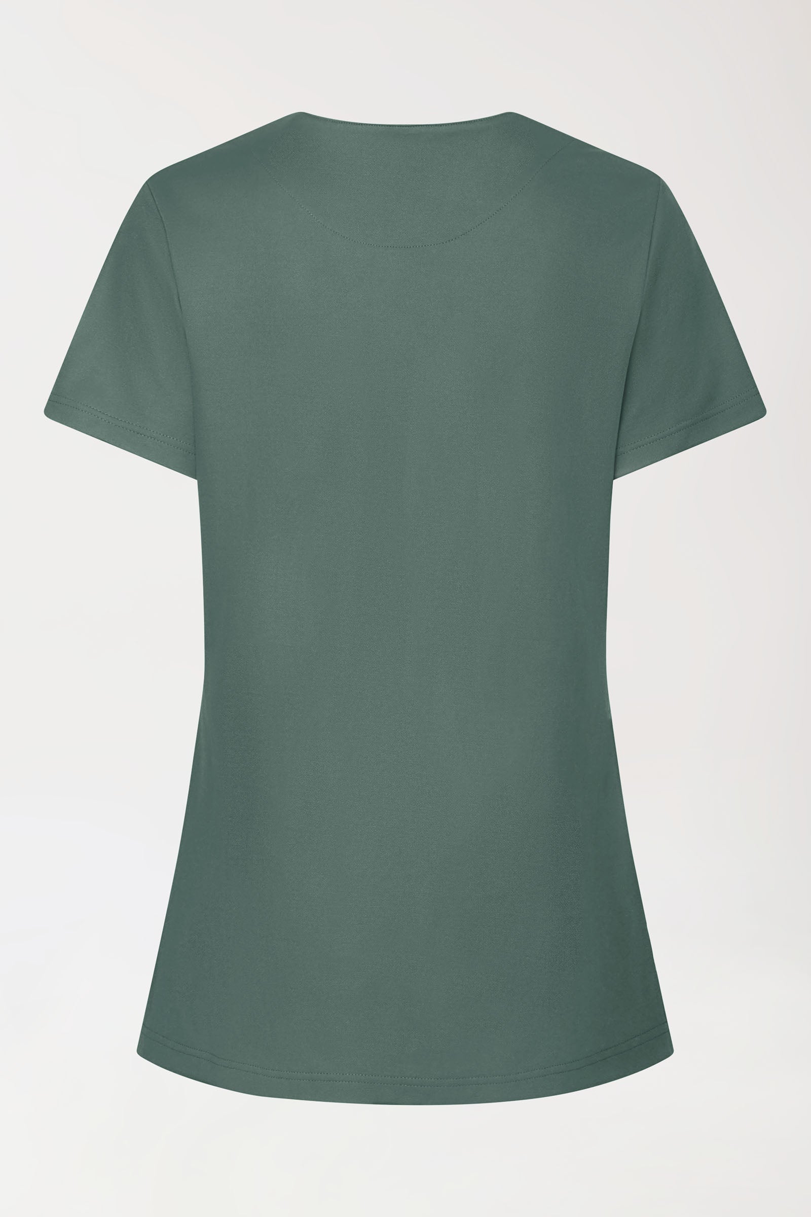 COMFY FLEX Stretch Schlupfkasack Damen - mit Druckknöpfen dunkelgrün, Vue de dos