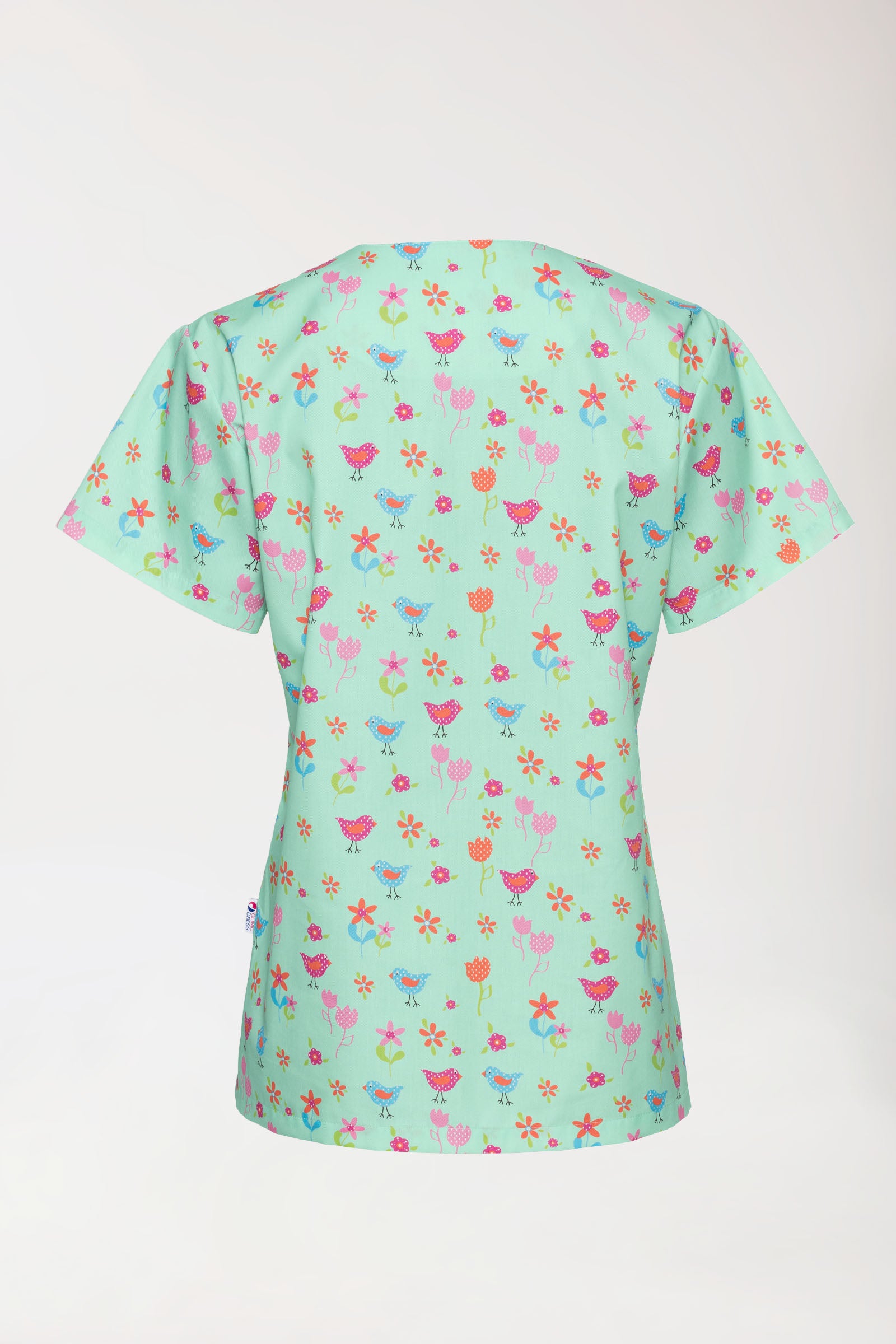 Leichter Schlupfkasack Damen - Alloverprint opal/bunt