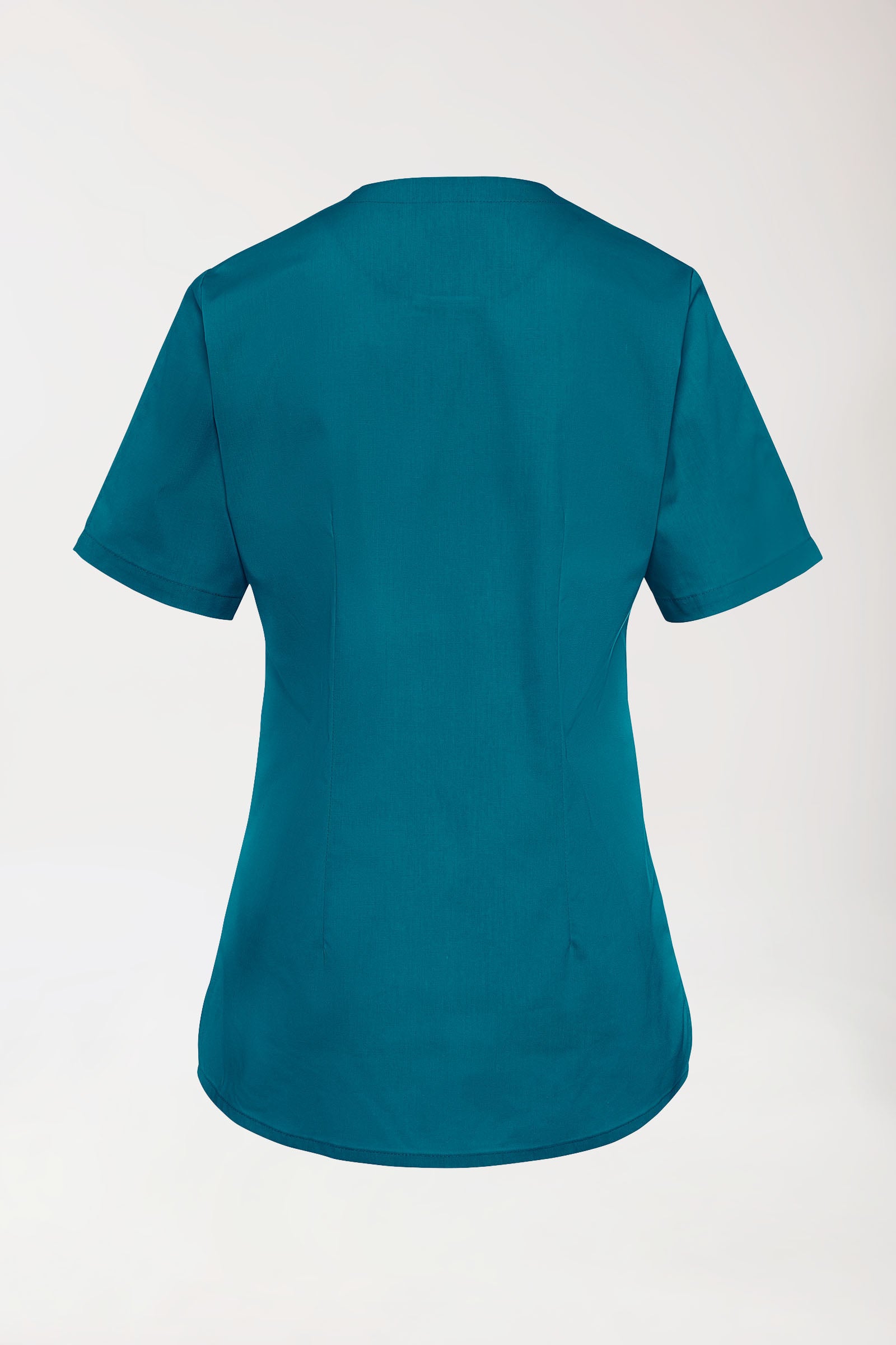 Stretch Schlupfkasack Damen - V-Ausschnitt petrol, Vue de dos