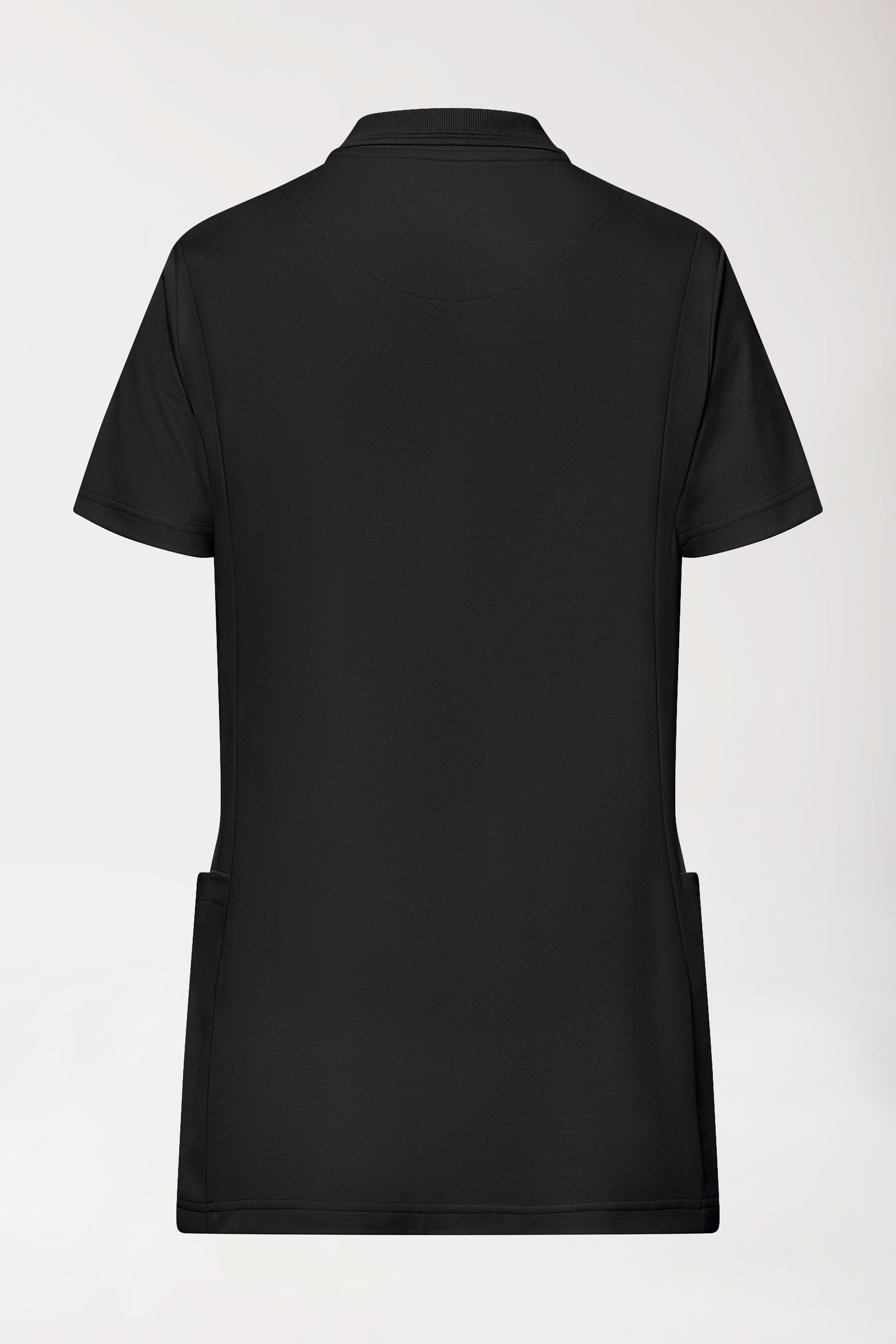 COMFY FLEX Stretch Schlupfkasack Damen - Polokragen schwarz