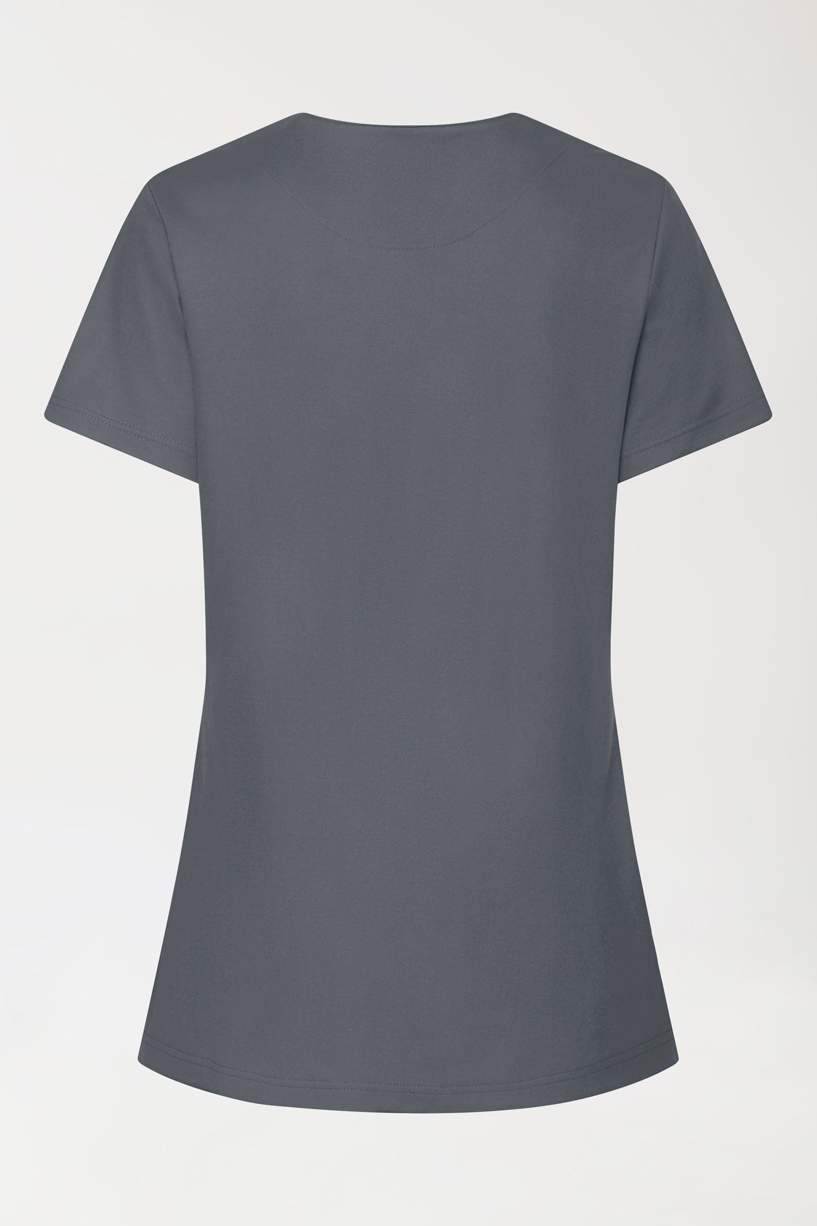 COMFY FLEX Stretch Schlupfkasack Damen - mit Druckknöpfen steingrau, Vue de dos