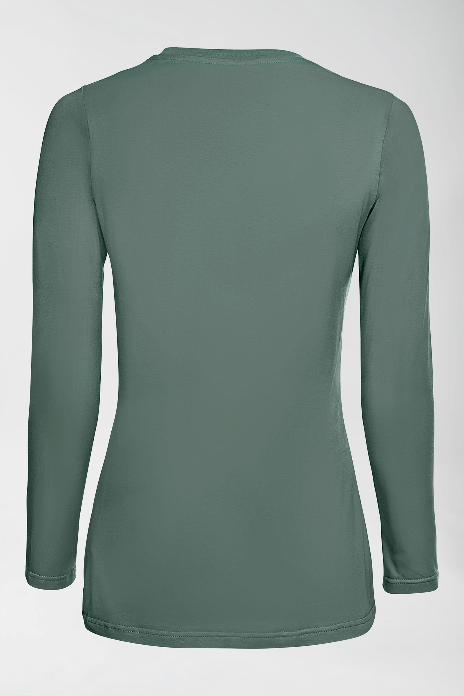 CORE Shirt Damen - 1/1 Arm dunkelgrün, Rückansicht