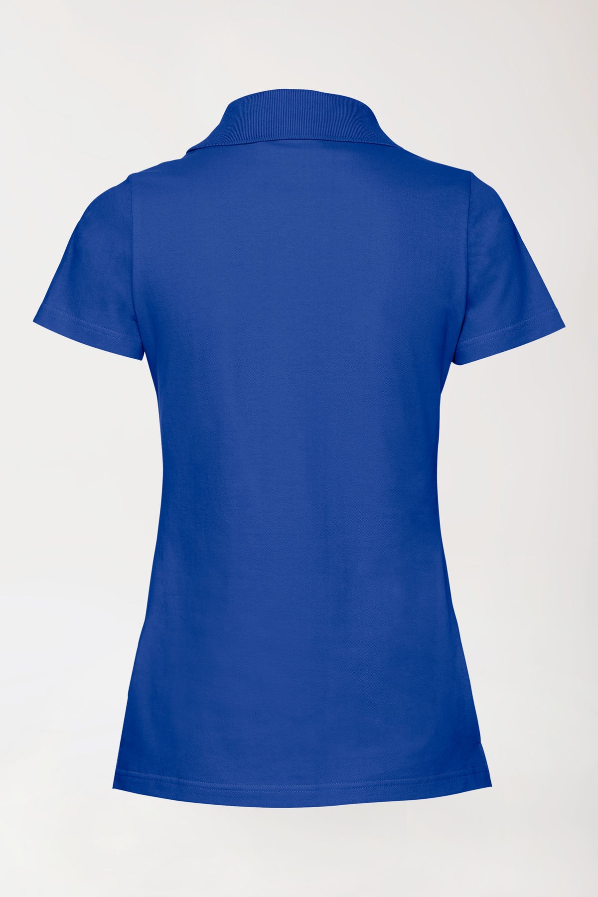 Stretch Shirt Damen - Polokragen königsblau