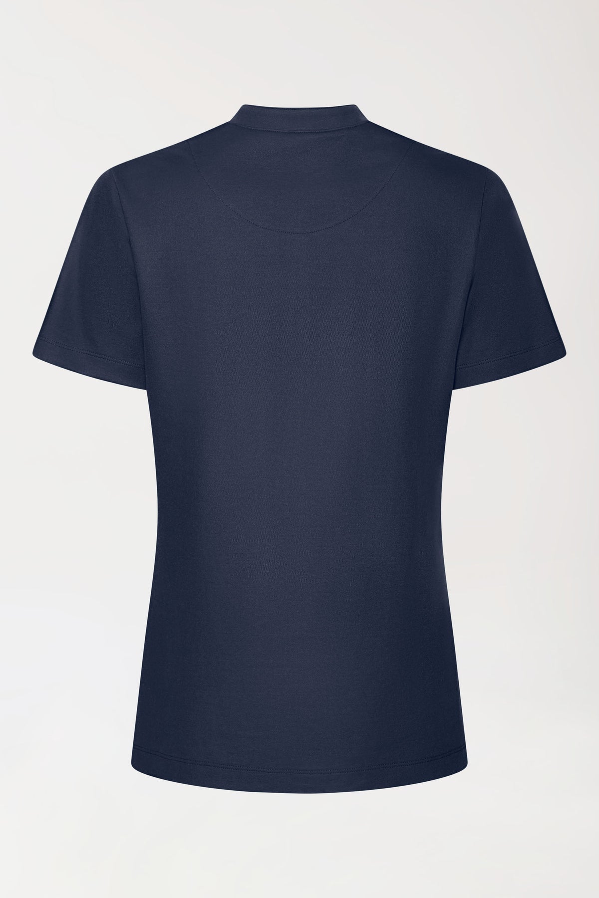 COMFY FLEX Stretch Shirt Damen - Stehkragen navy, Rückansicht
