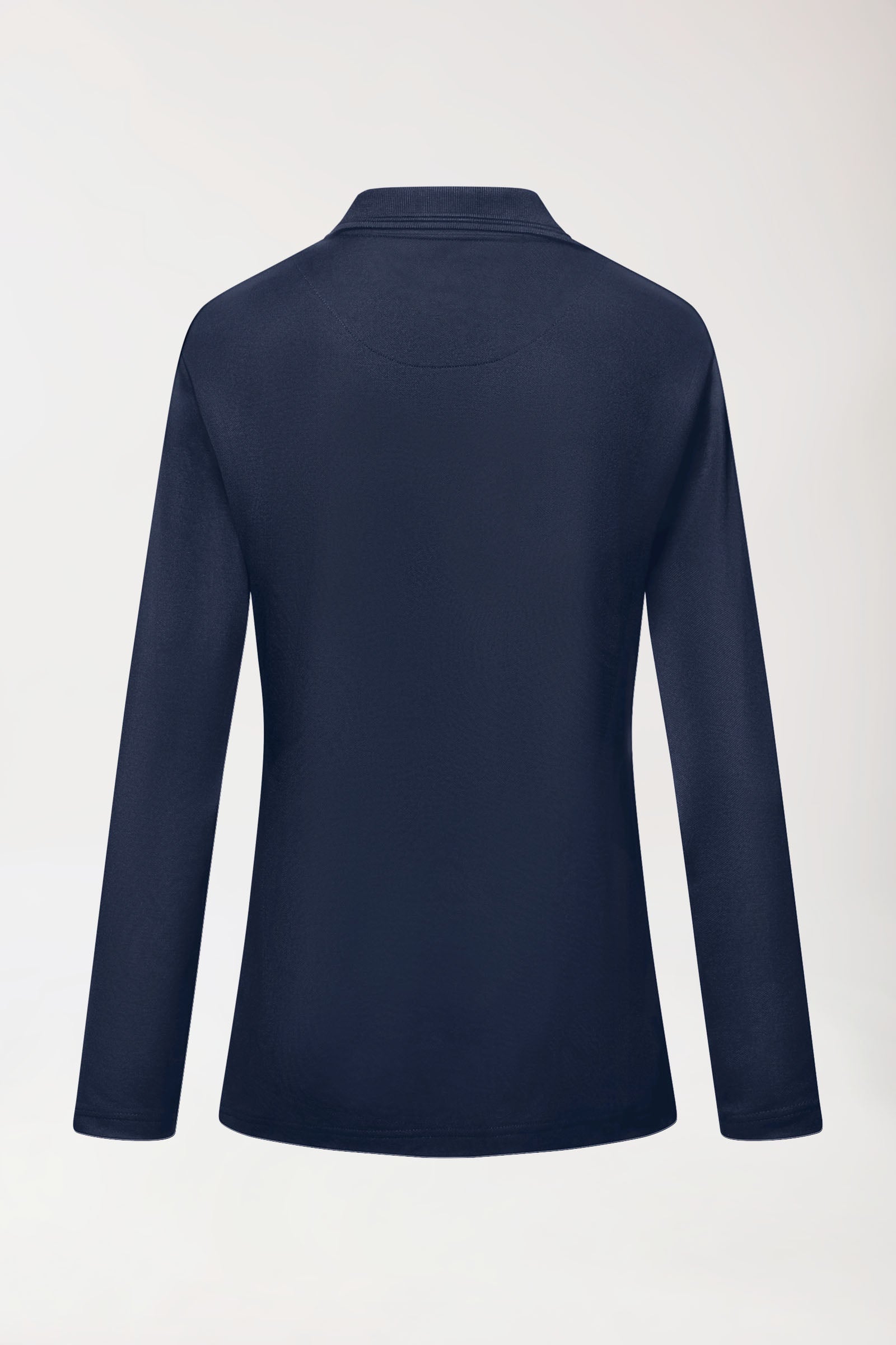 COMFY FLEX Stretch Longsleeve Damen - Polokragen navy, Vue de dos