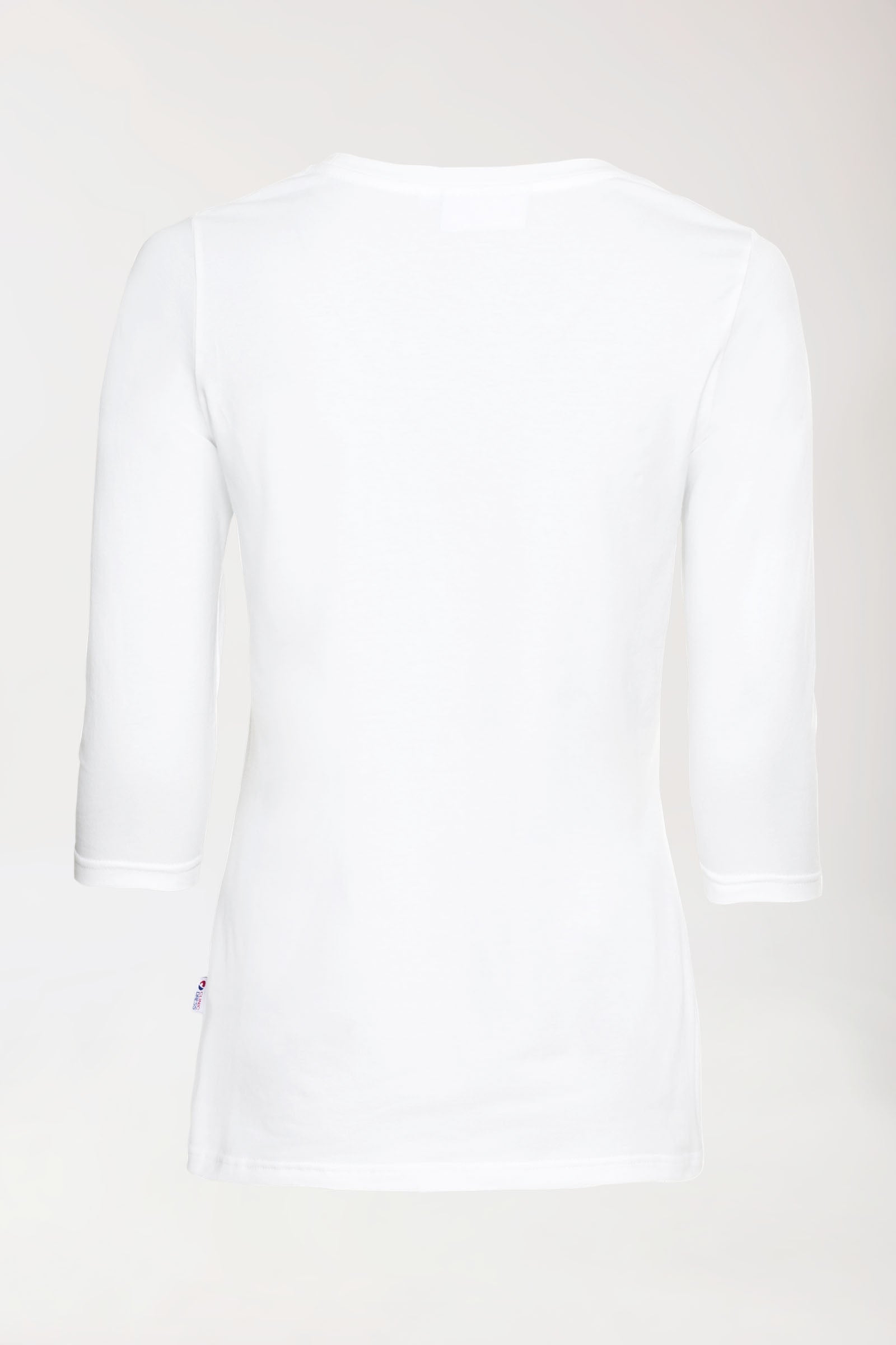 CORE Shirt Damen - 3/4 Arm weiss, Rückansicht