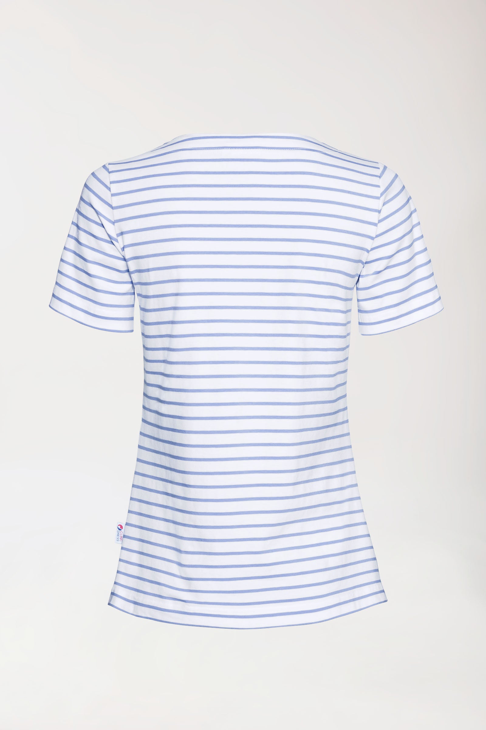 Shirt Damen - 1/2 Arm weiss/blau, Vue de dos