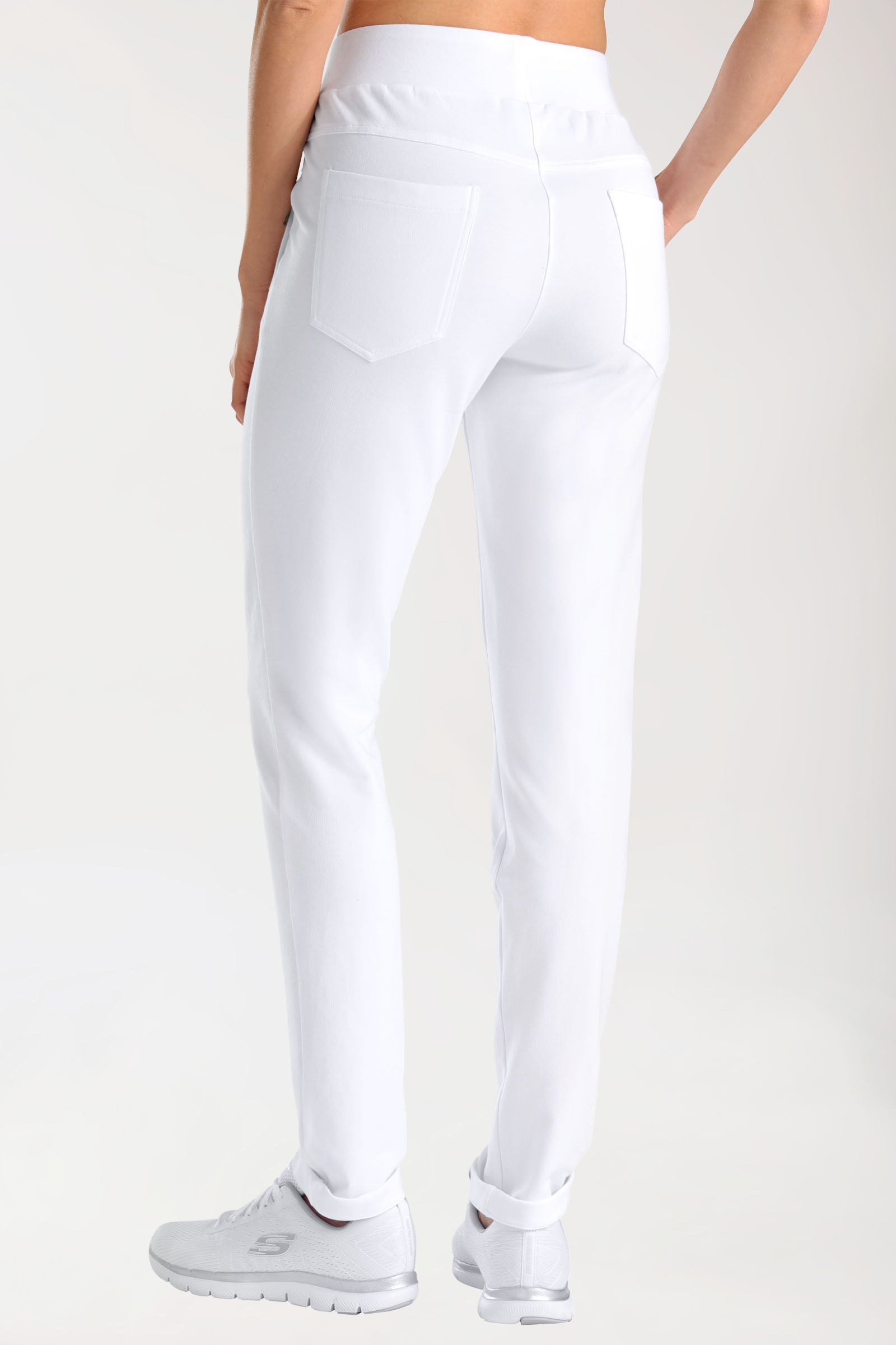 Sweathose für Damen Schlupfhose Weiss
