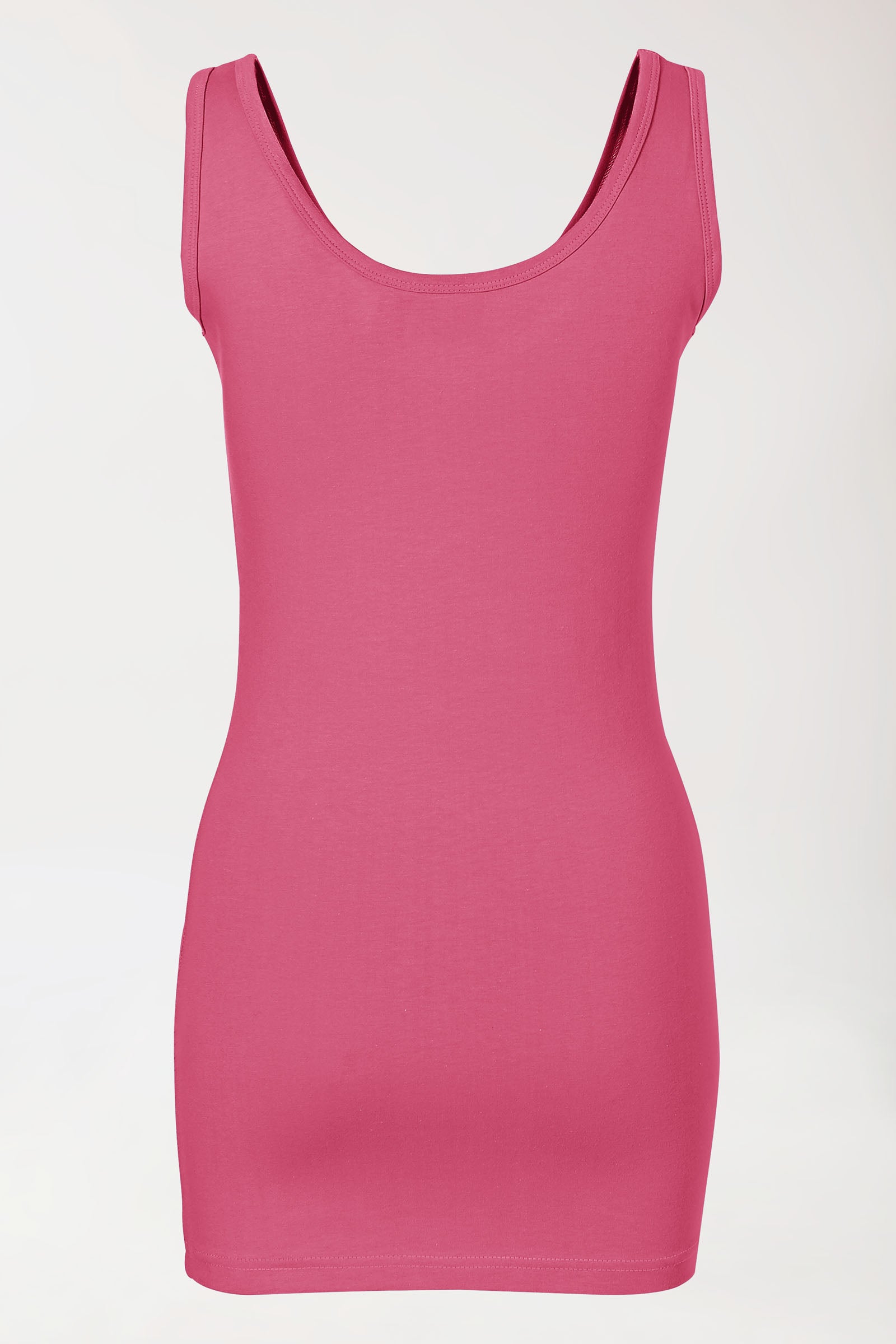 Longtop für Damen Rosenholz Rundhals