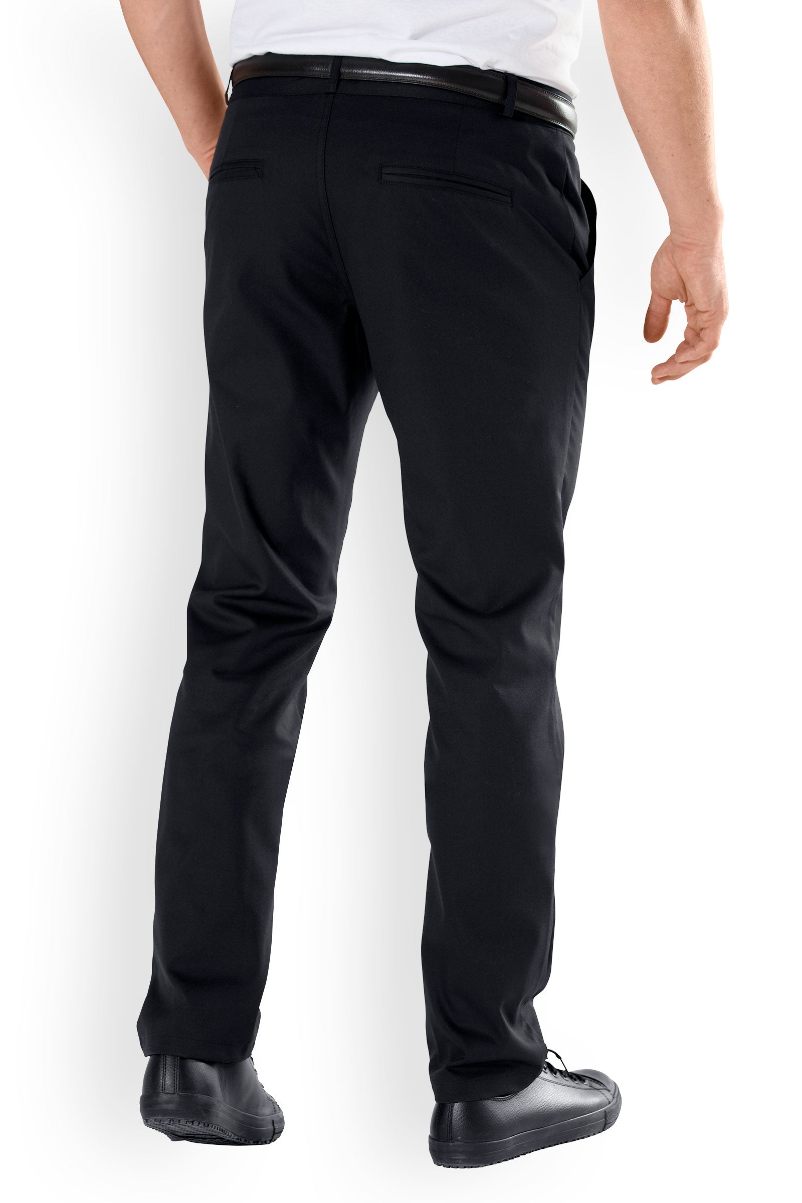 Gastro Stretch Hose Herren - Chino Style schwarz