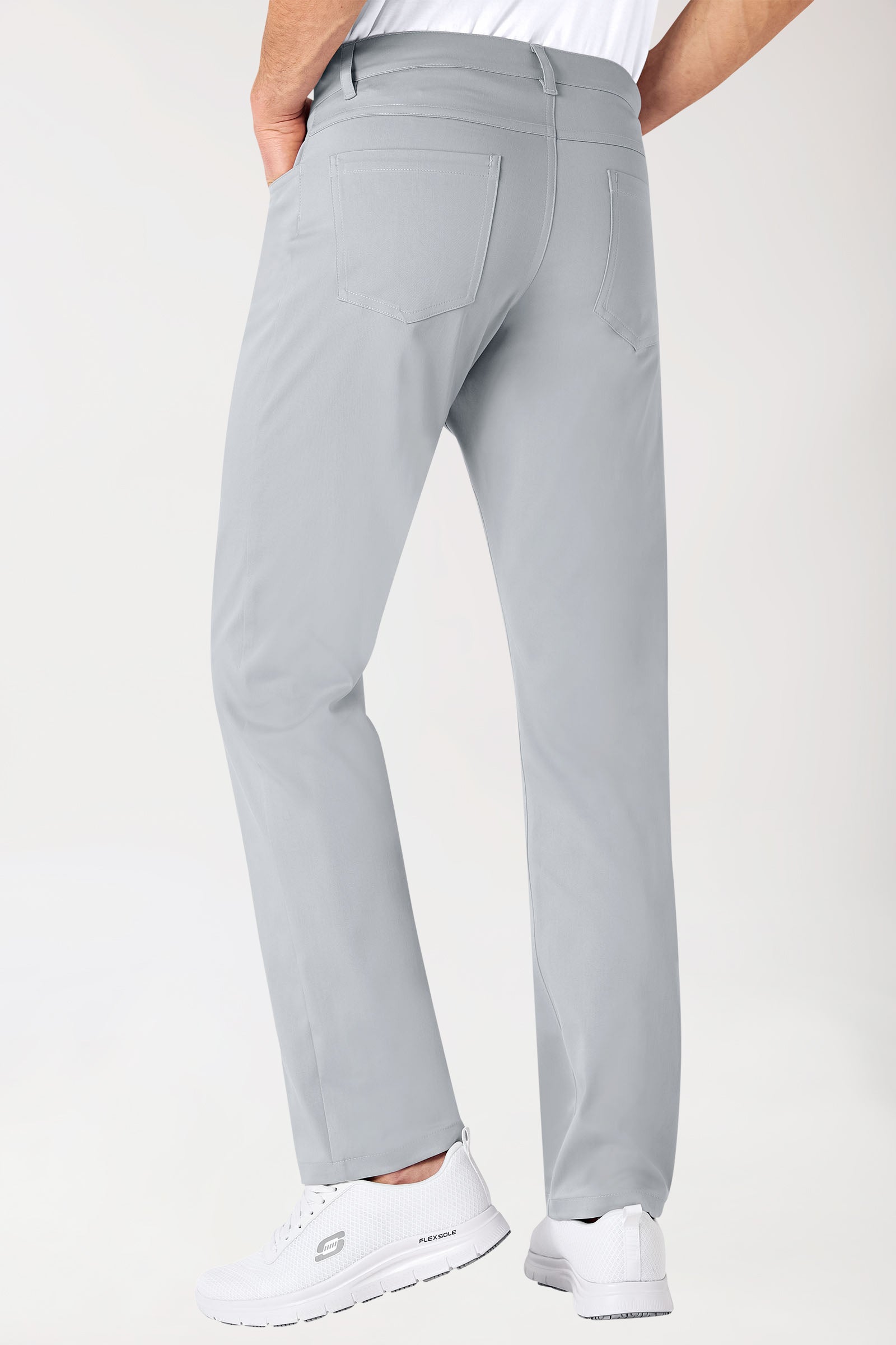 COMFY FLEX 5-Pocket Hose Herren - gerades Bein grau