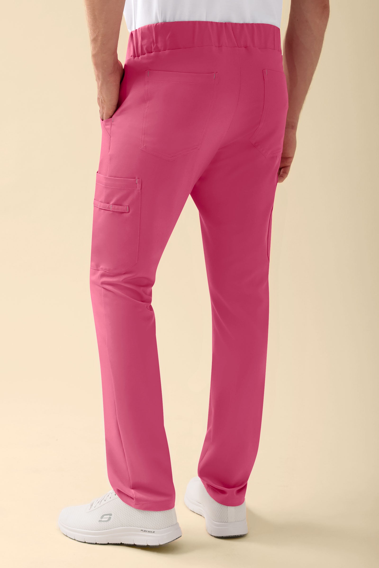 KAERE Hose Herren - gerader Saum mit Beintaschen rosenholz, Vue de dos