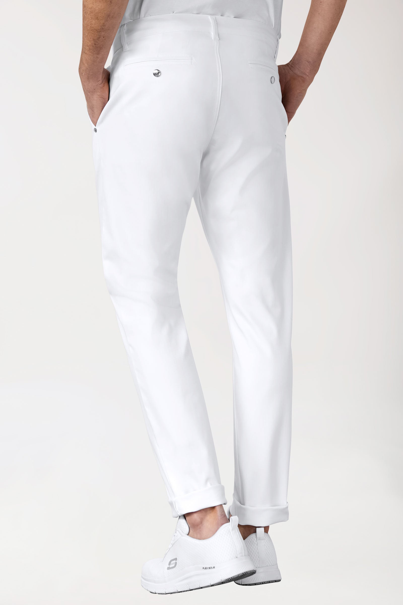 COMFY FLEX Hose Herren - Chino Style weiss