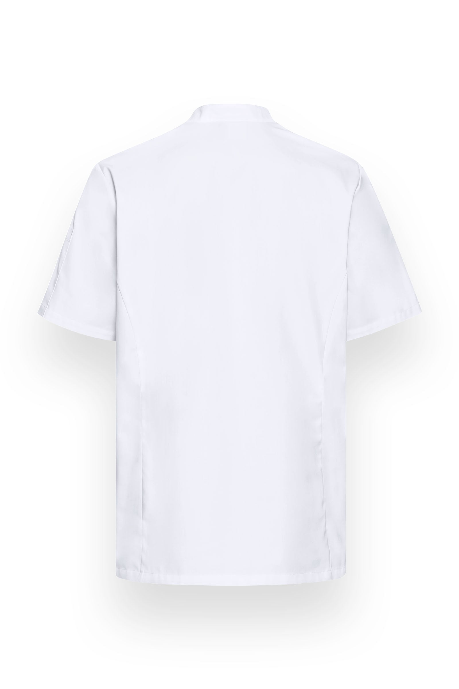 Gastro Kochjacke Herren - Druckknopfleiste - 1/2 Arm weiss