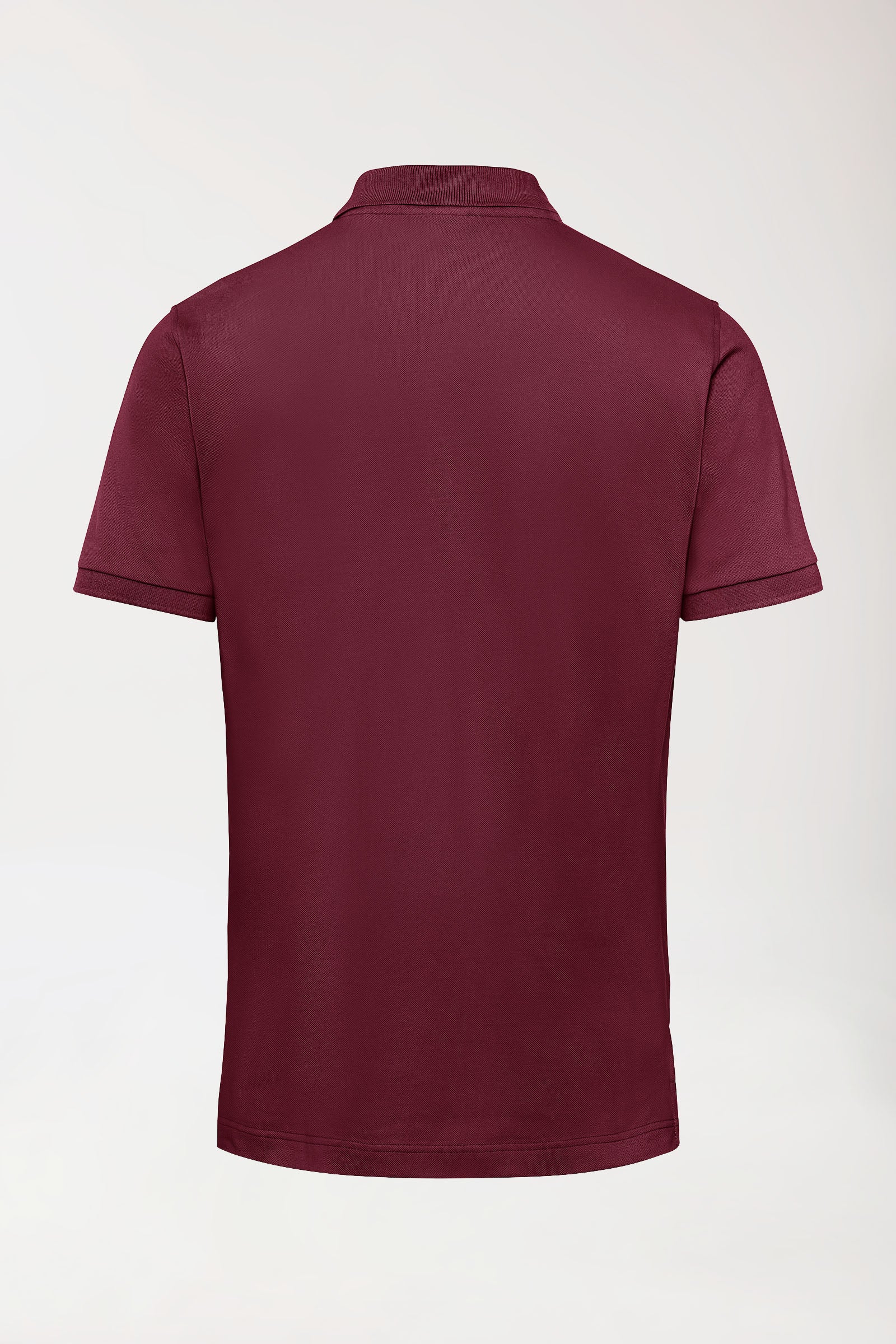 Stretch Shirt Herren - Polokragen bordeaux, Vue de dos