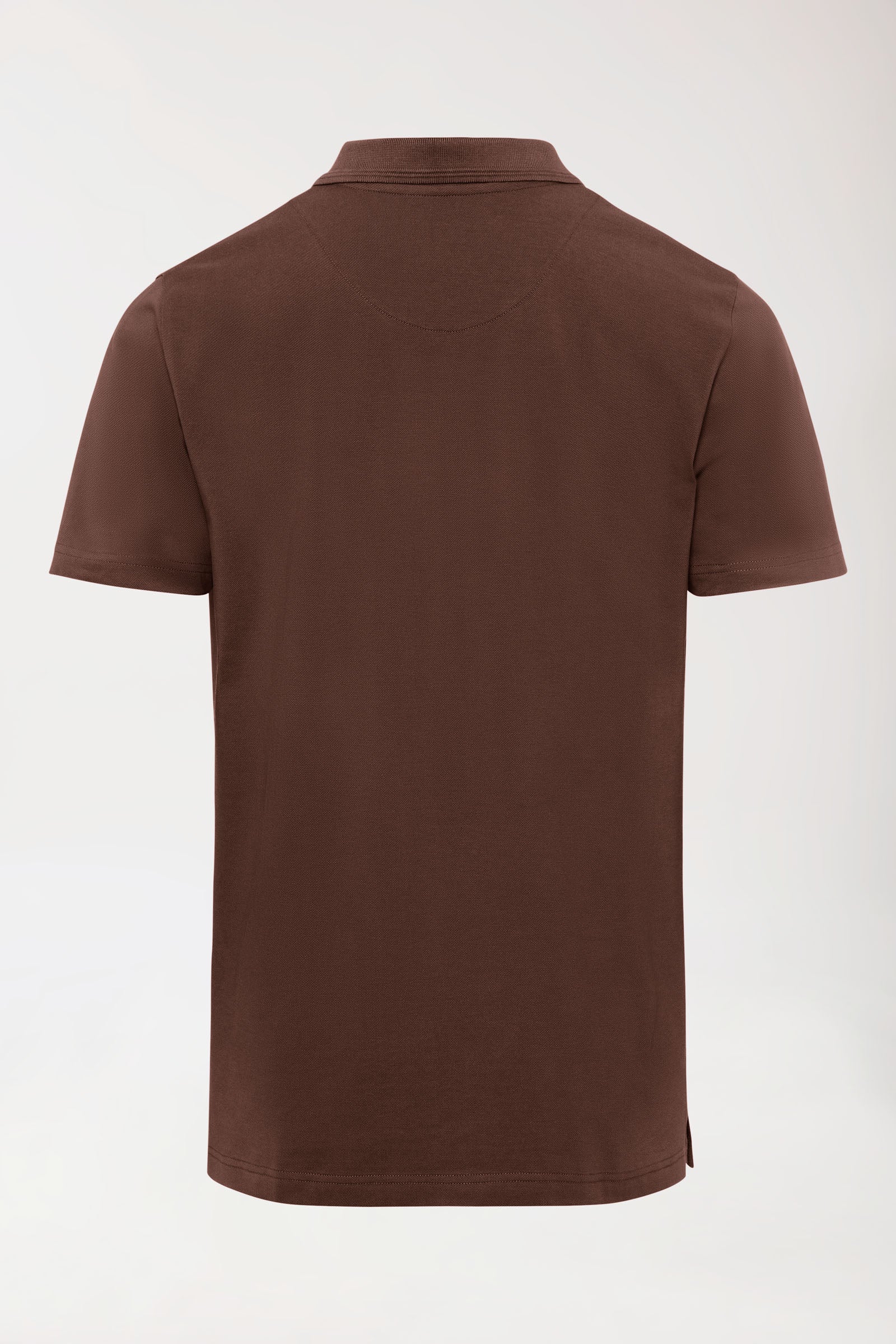 COMFY FLEX Stretch Shirt Herren - Polokragen coffee, Vue de dos