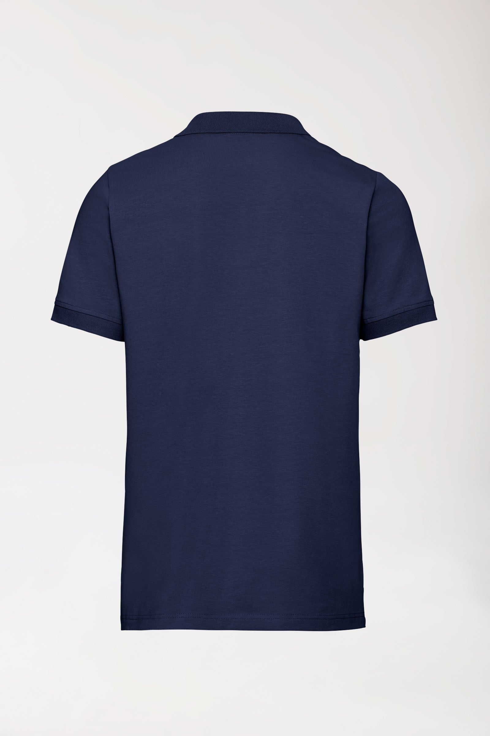 Stretch Shirt Herren - Polokragen - Knopfleiste navy, Vue de dos