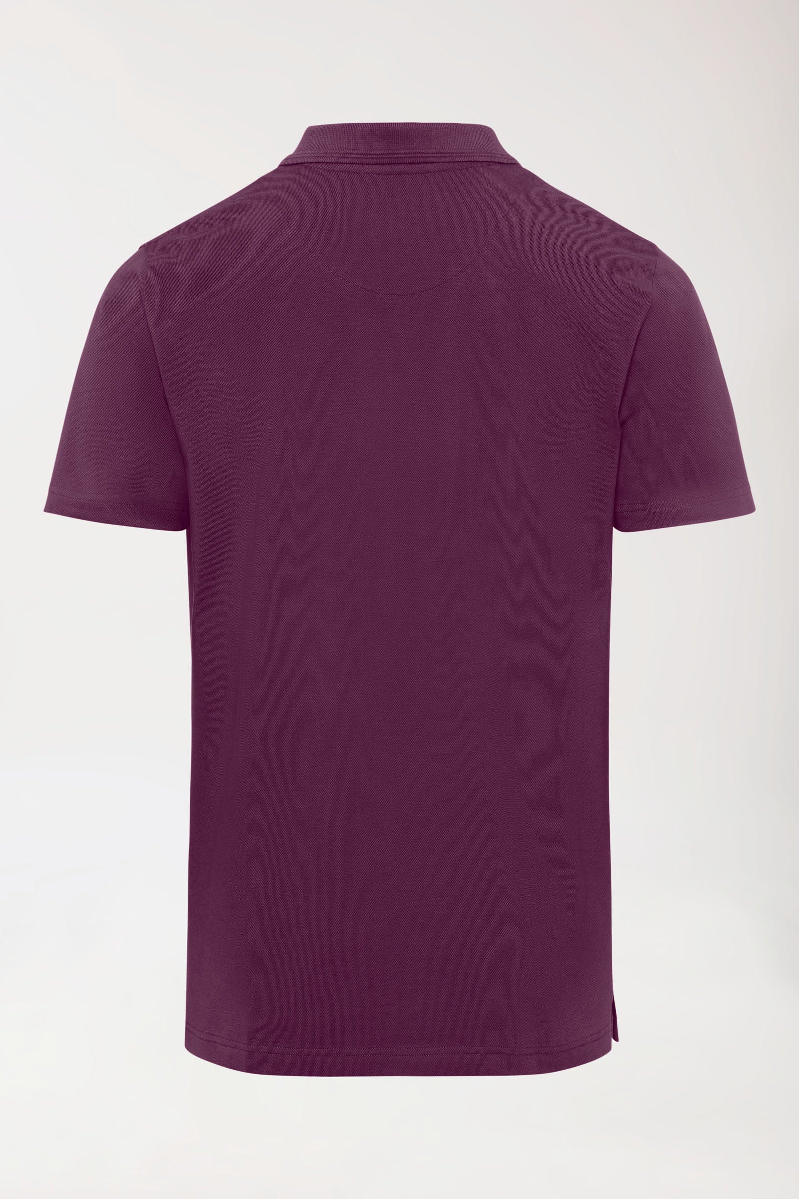 COMFY FLEX Stretch Shirt Herren - Polokragen pflaume