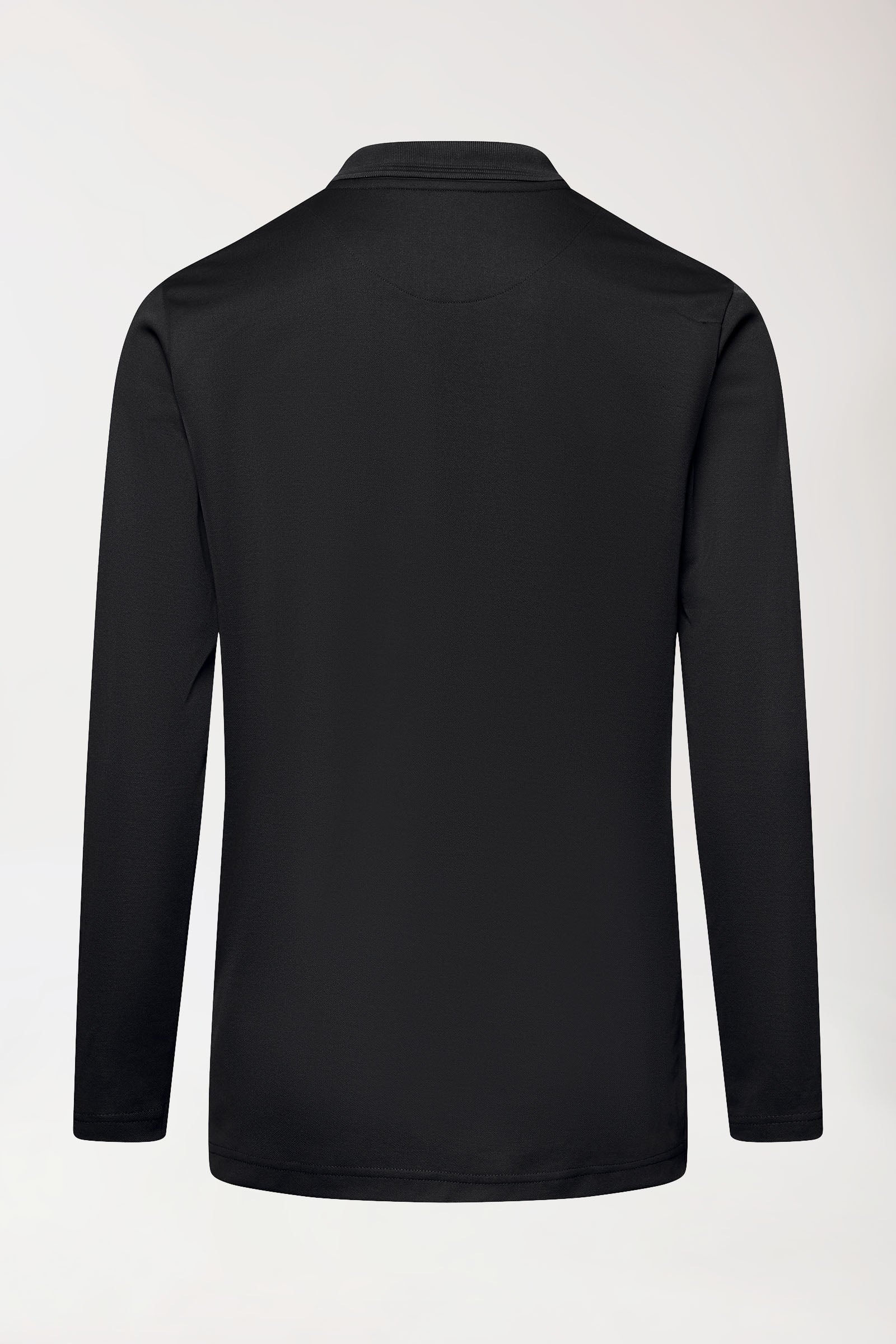 COMFY FLEX Stretch Longsleeve Herren - Polokragen schwarz, Vue de dos