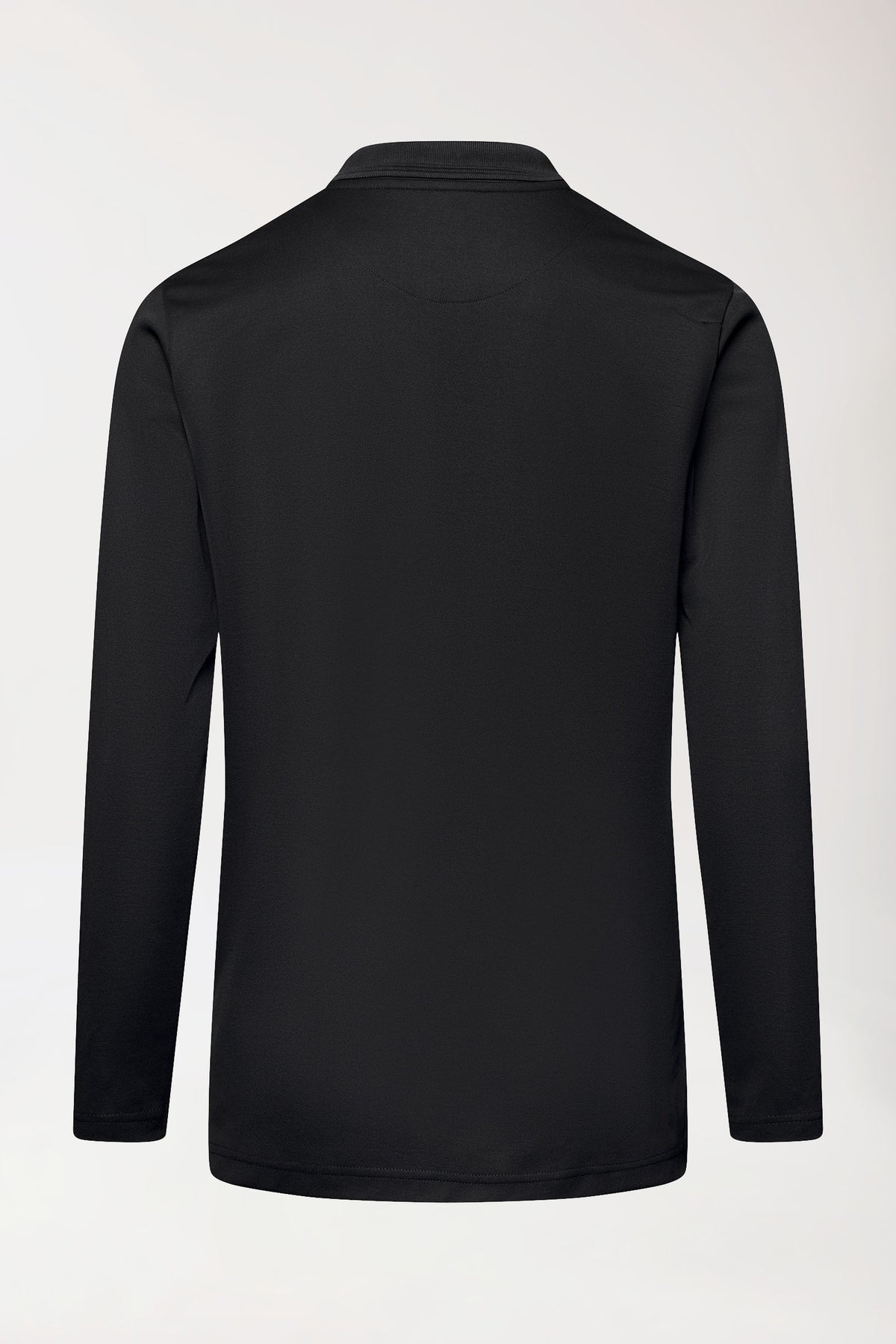 COMFY FLEX Stretch Longsleeve Herren - Polokragen schwarz, Vue de dos