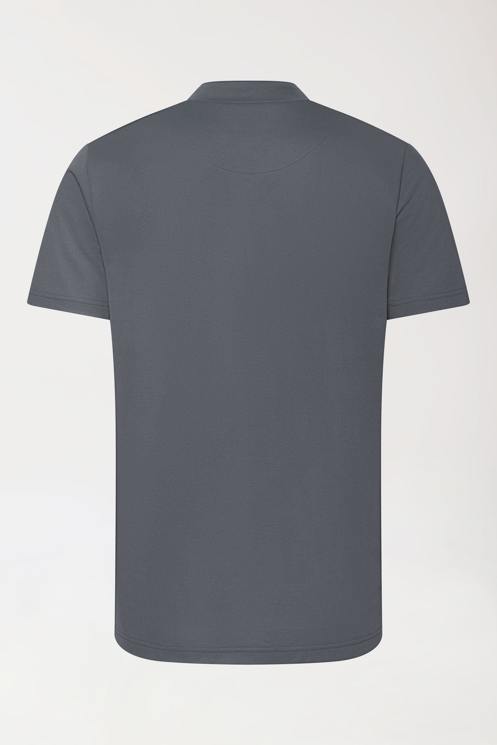 COMFY FLEX Stretch Shirt Herren - Stehkragen steingrau