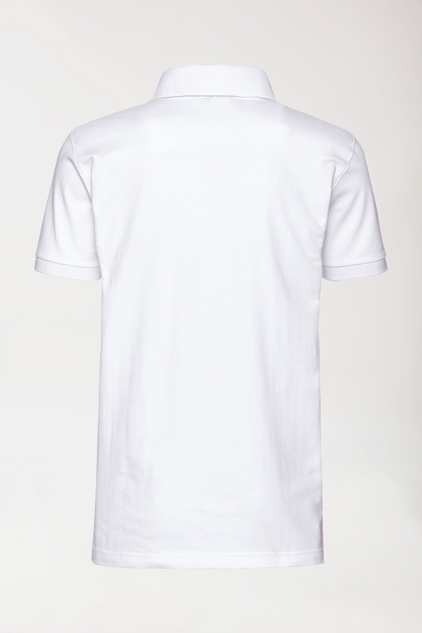 Stretch Shirt Herren - Polokragen weiss