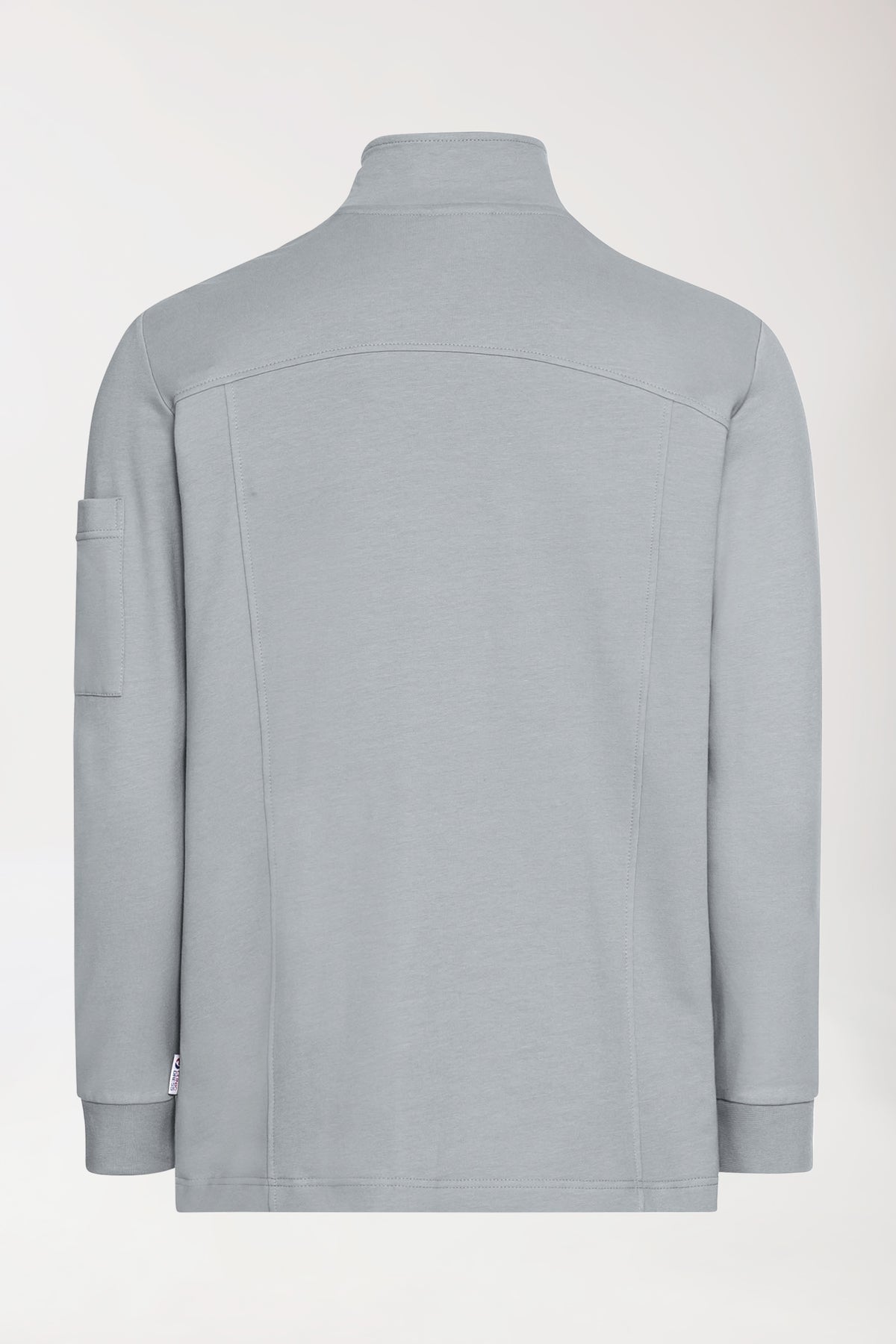 Sweatjacke Herren - Stehkragen grau