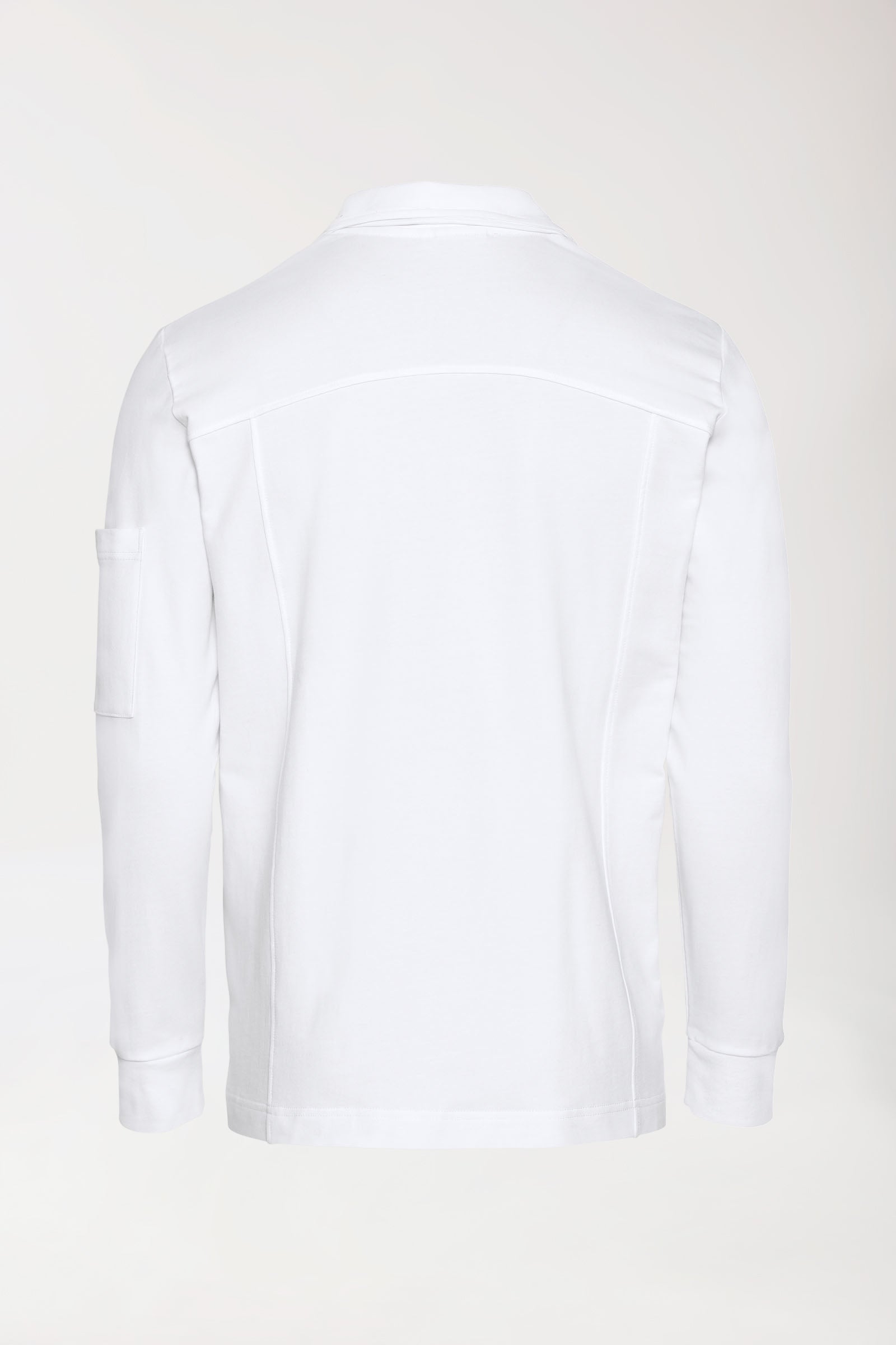 Sweatjacke Herren - Stehkragen weiss